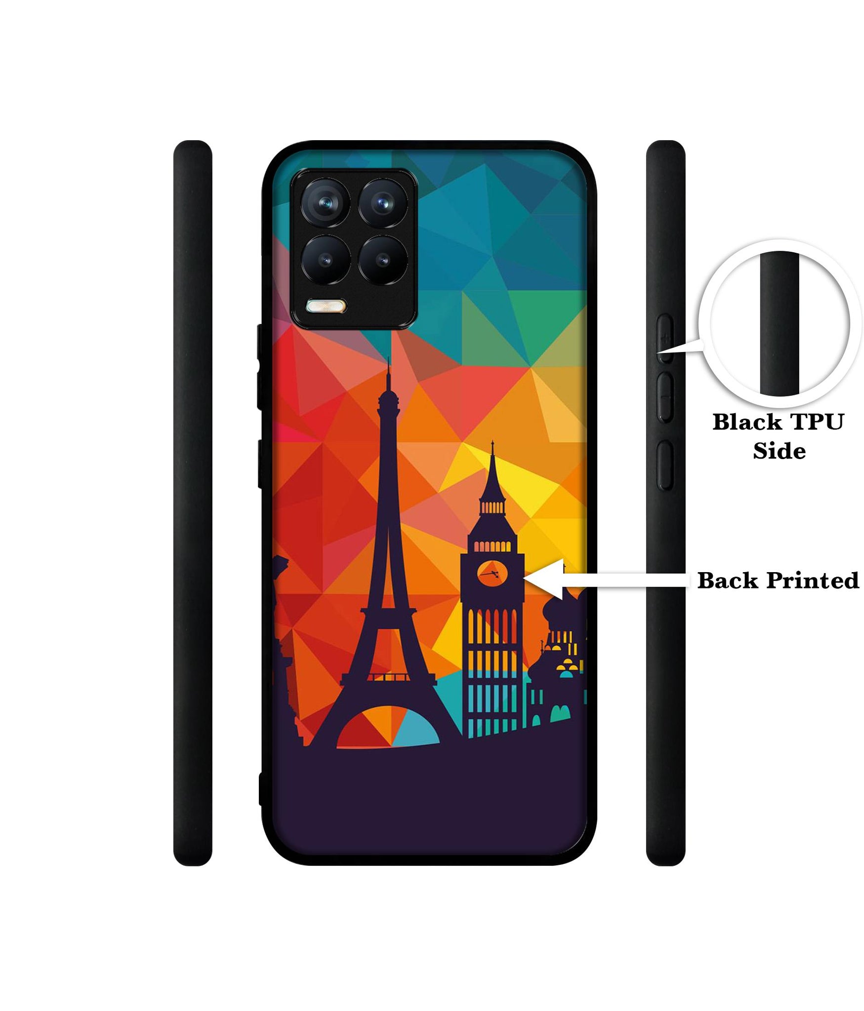 Colored Paris Designer 2D Printed Back Case Cover for Realme 8 5G / 8s 5G / Narzo 30 5G