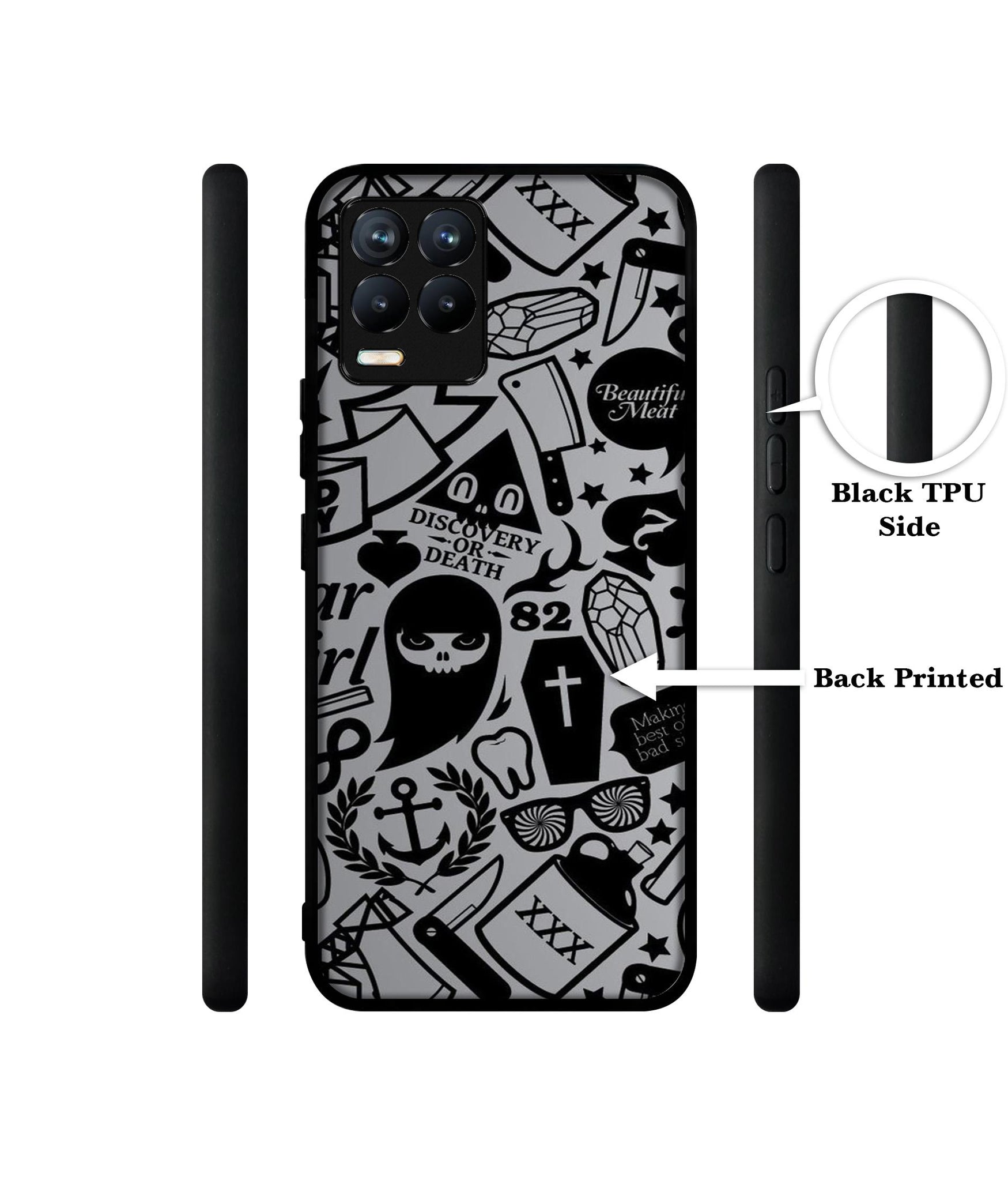 Discover Or Death Design Designer 2D Printed Back Case Cover for Realme 8 4G / 8 Pro 4G