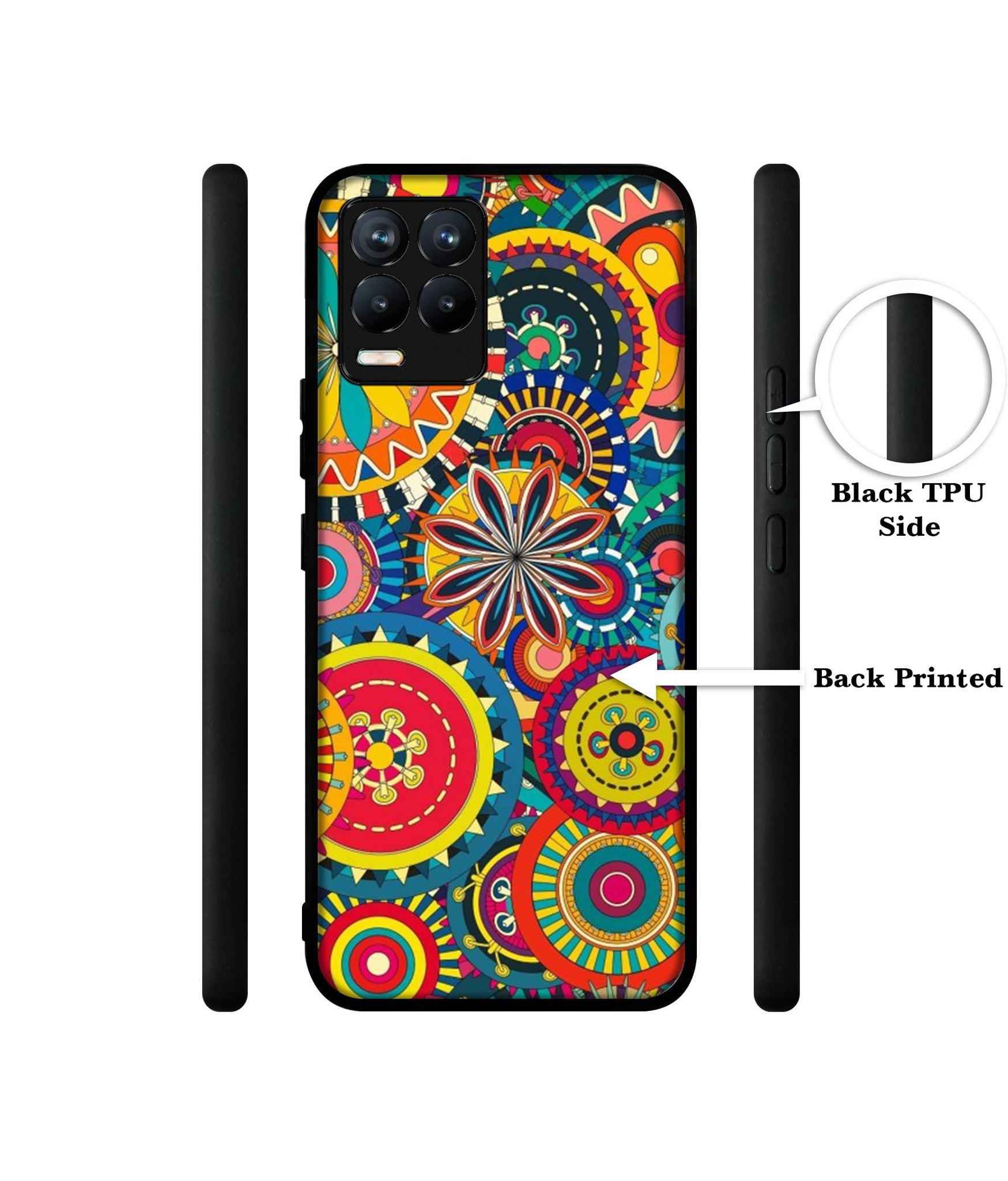 Ring Pattern Print Design Designer 2D Printed Back Case Cover for Realme 8 4G / 8 Pro 4G