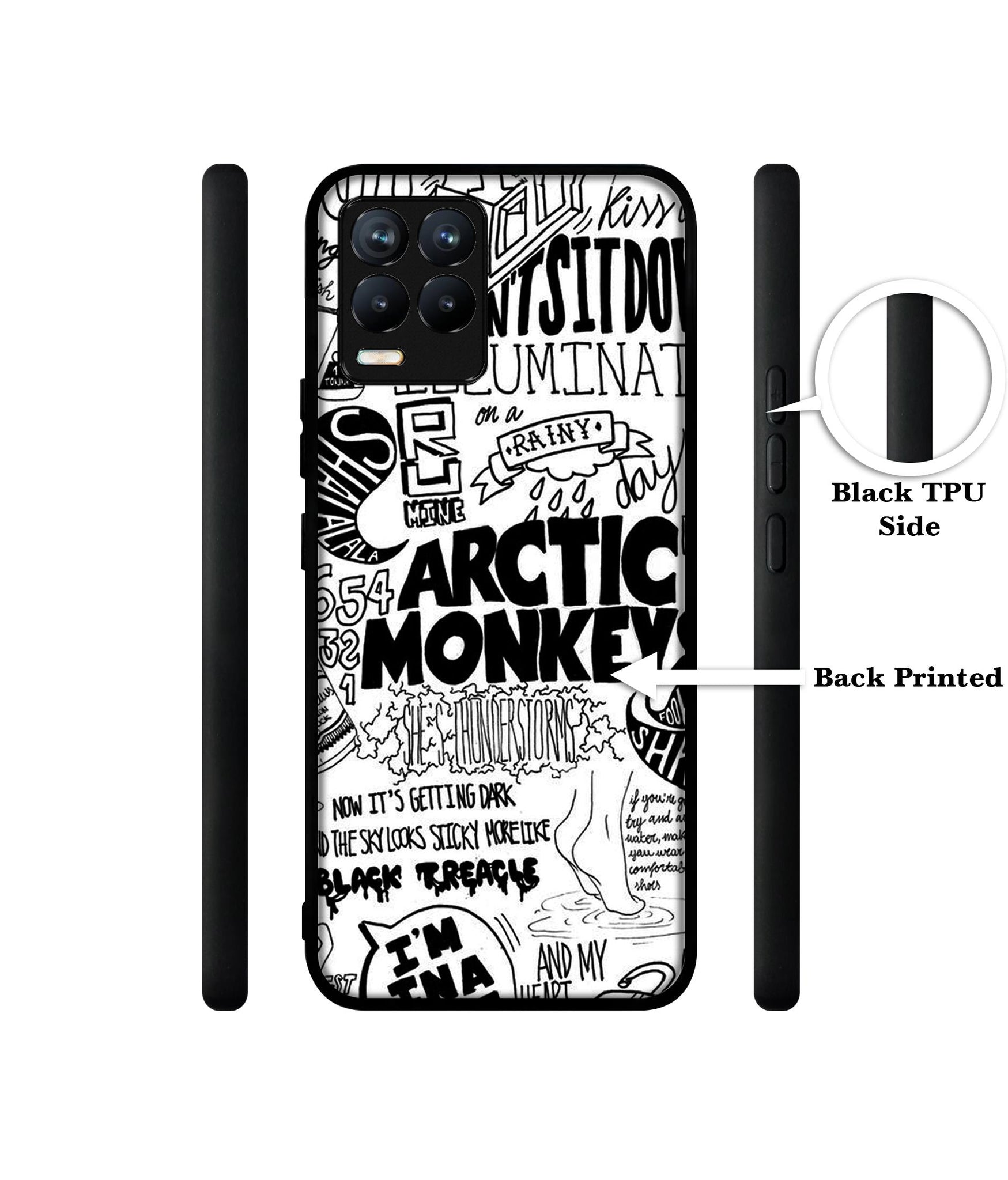 Arctic Monkeys Pattern Design Designer 2D Printed Back Case Cover for Realme 8 4G / 8 Pro 4G