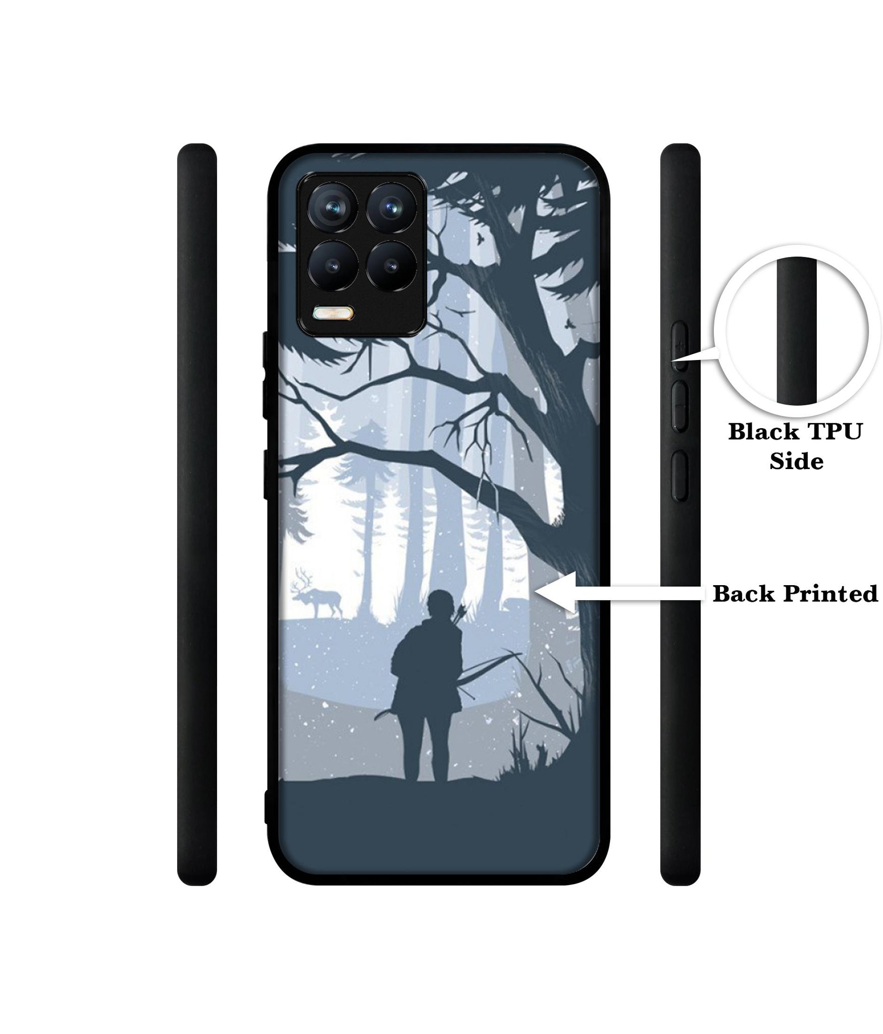 Hunter Design Designer 2D Printed Back Case Cover for Realme 8 4G / 8 Pro 4G