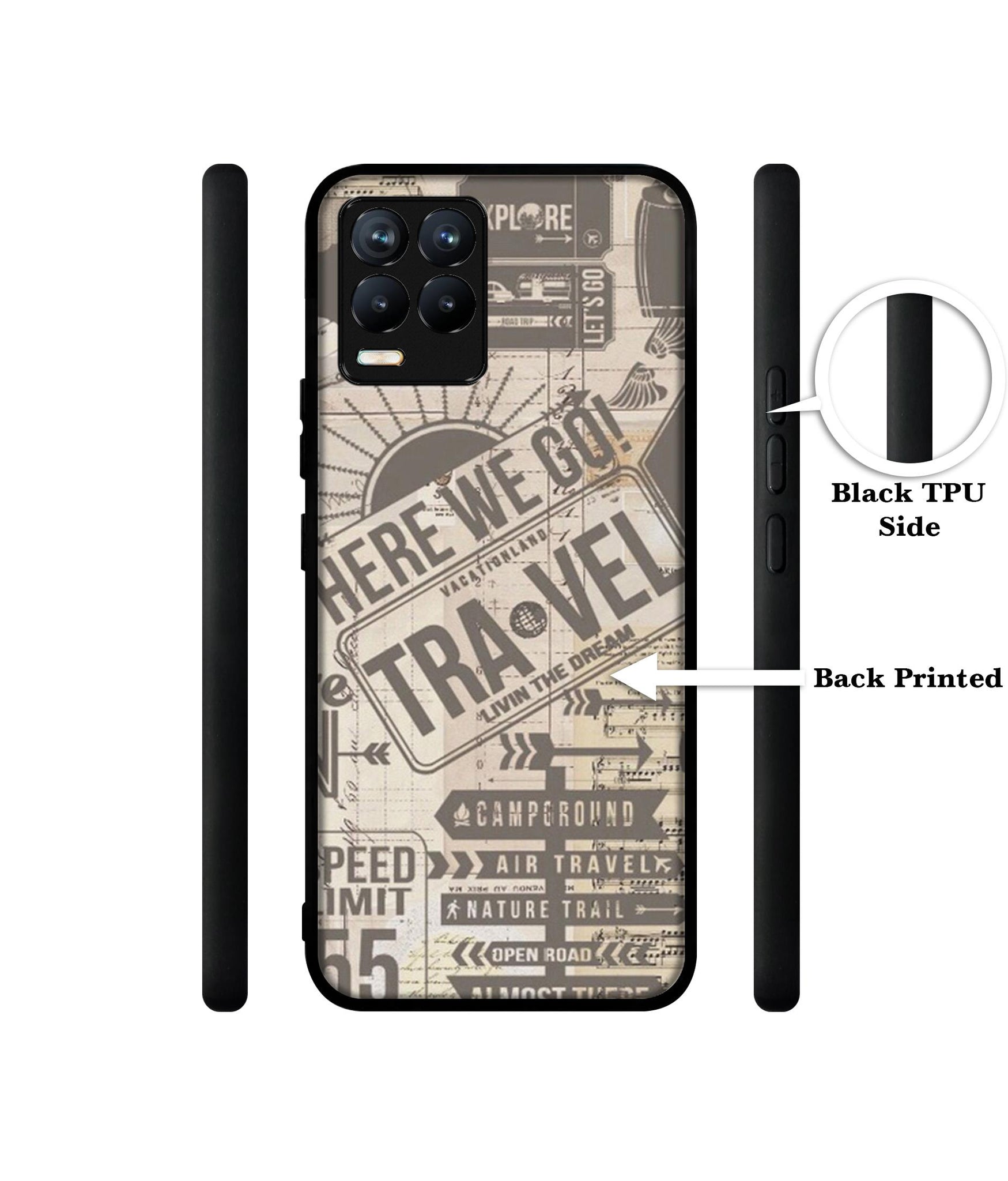 Travel Design Designer 2D Printed Back Case Cover for Realme 8 4G / 8 Pro 4G