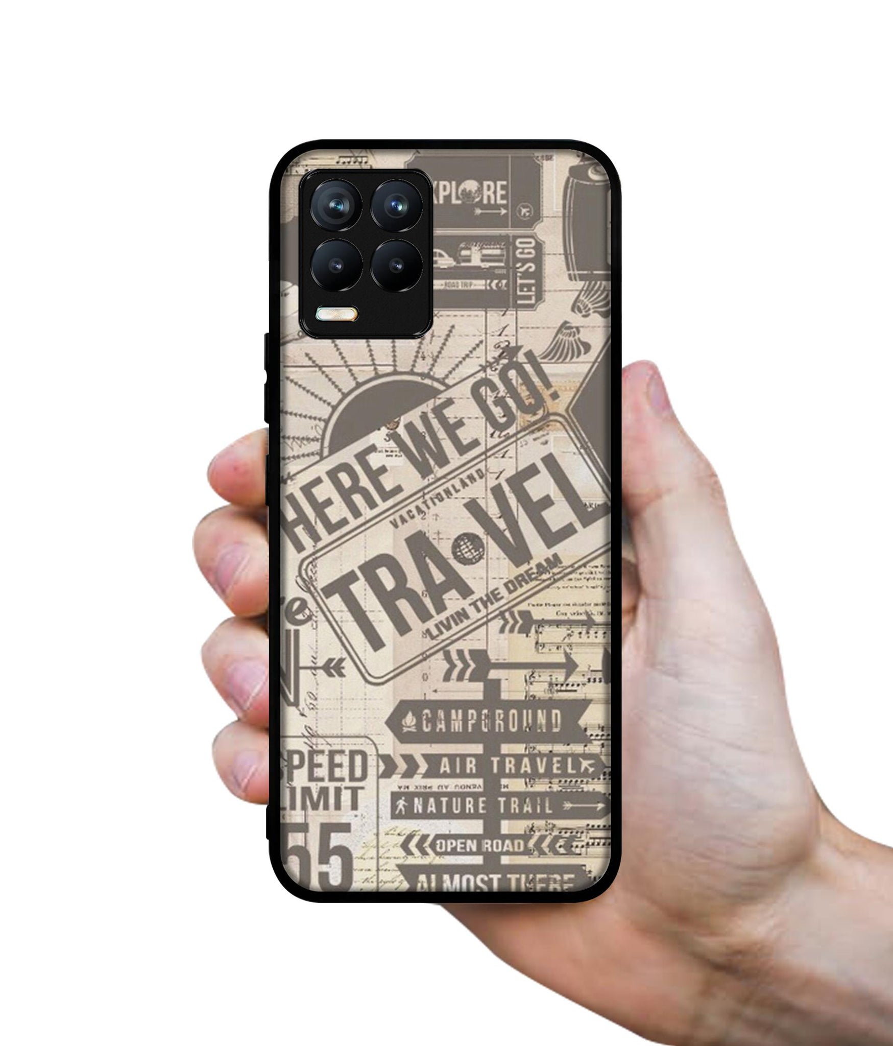 Travel Design Designer 2D Printed Back Case Cover for Realme 8 4G / 8 Pro 4G