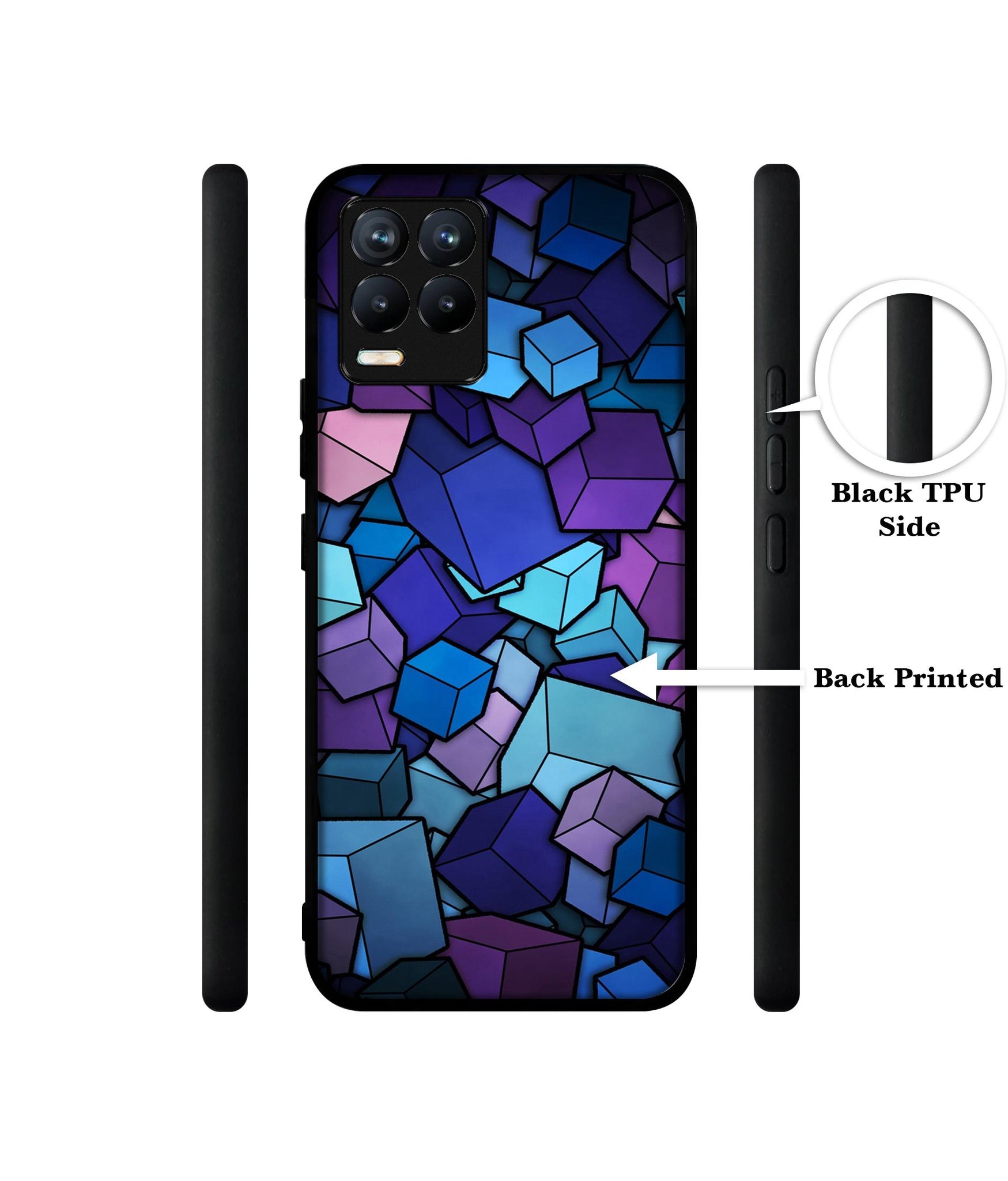 Color Box Design Designer 2D Printed Back Case Cover for Realme 8 4G / 8 Pro 4G