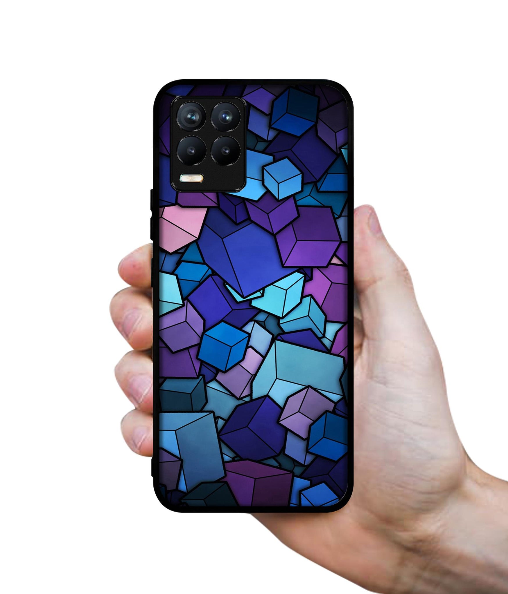 Color Box Design Designer 2D Printed Back Case Cover for Realme 8 4G / 8 Pro 4G