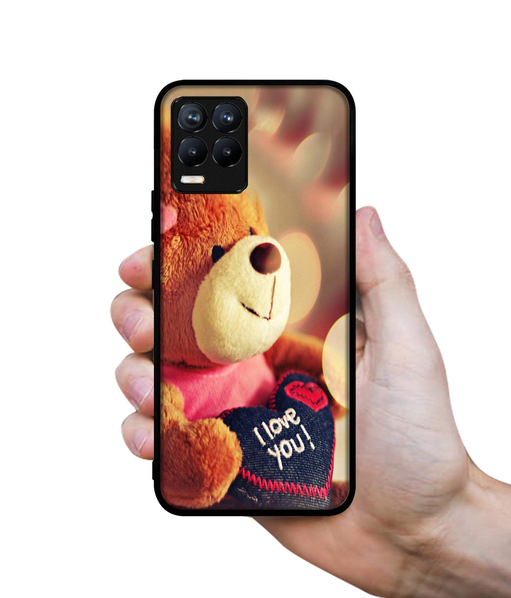 Teddy Bear Design Designer 2D Printed Back Case Cover for Realme 8 4G / 8 Pro 4G