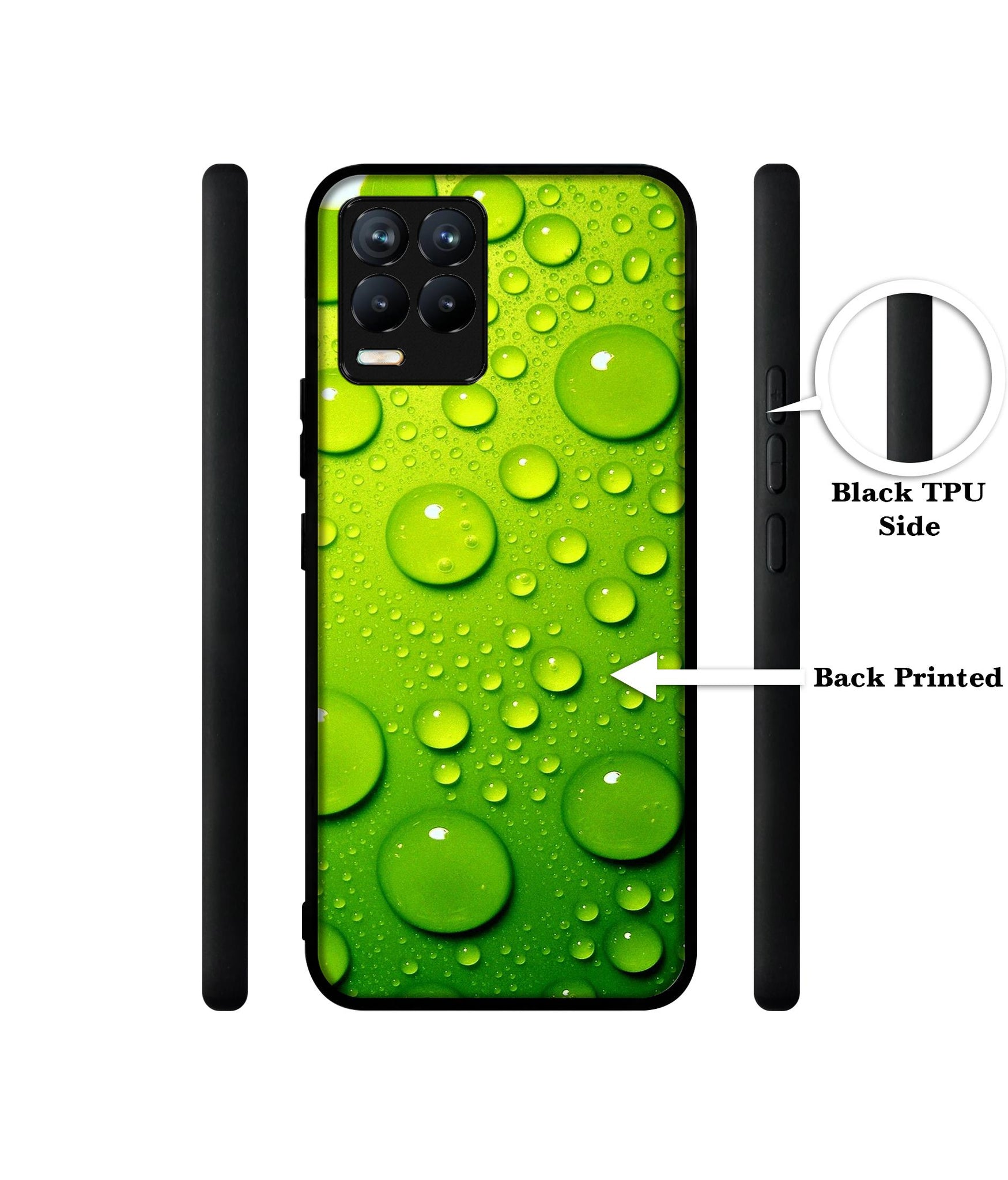 Green Bubbles Design Designer 2D Printed Back Case Cover for Realme 8 4G / 8 Pro 4G