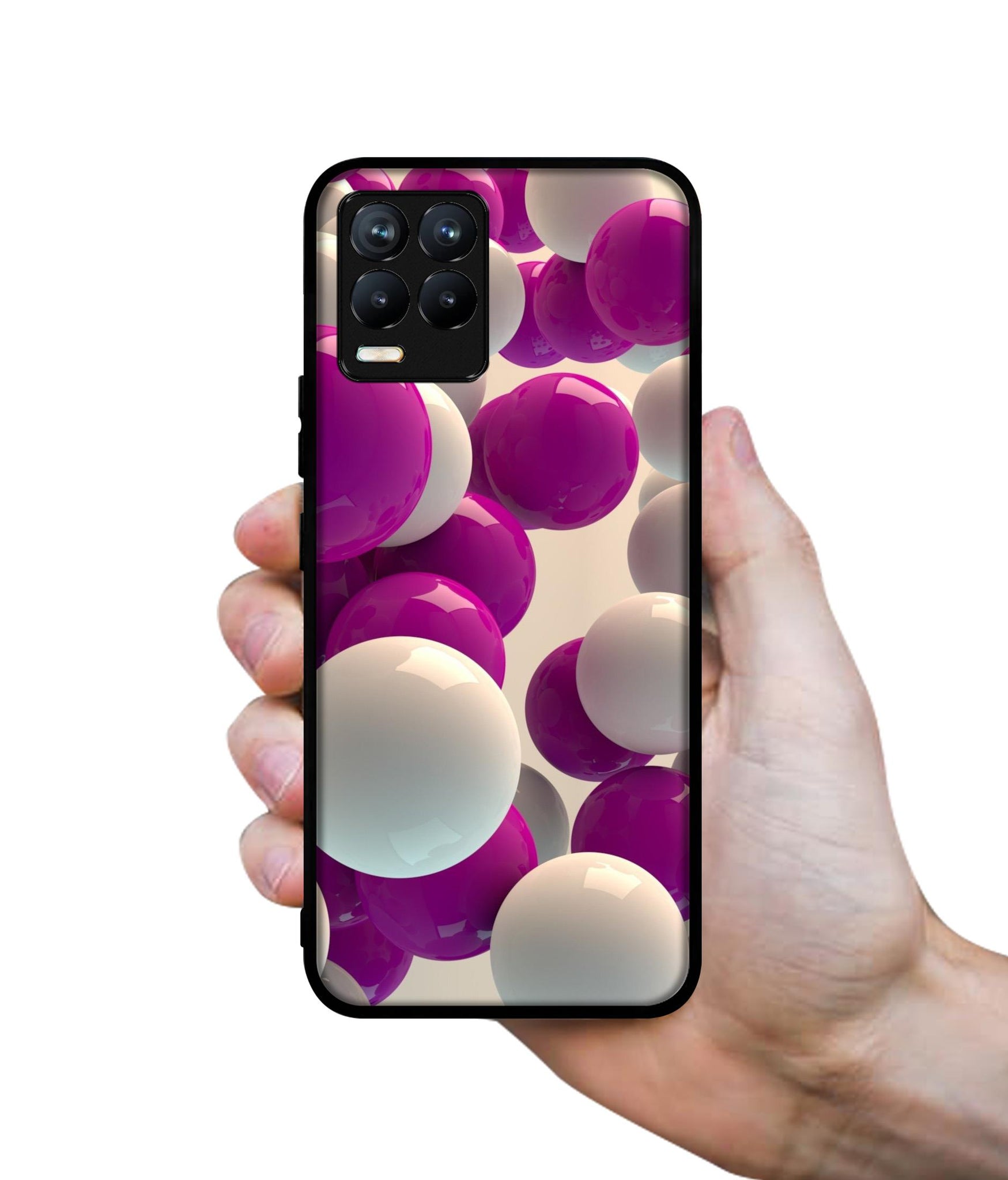 3D Balloons Design Designer 2D Printed Back Case Cover for Realme 8 4G / 8 Pro 4G