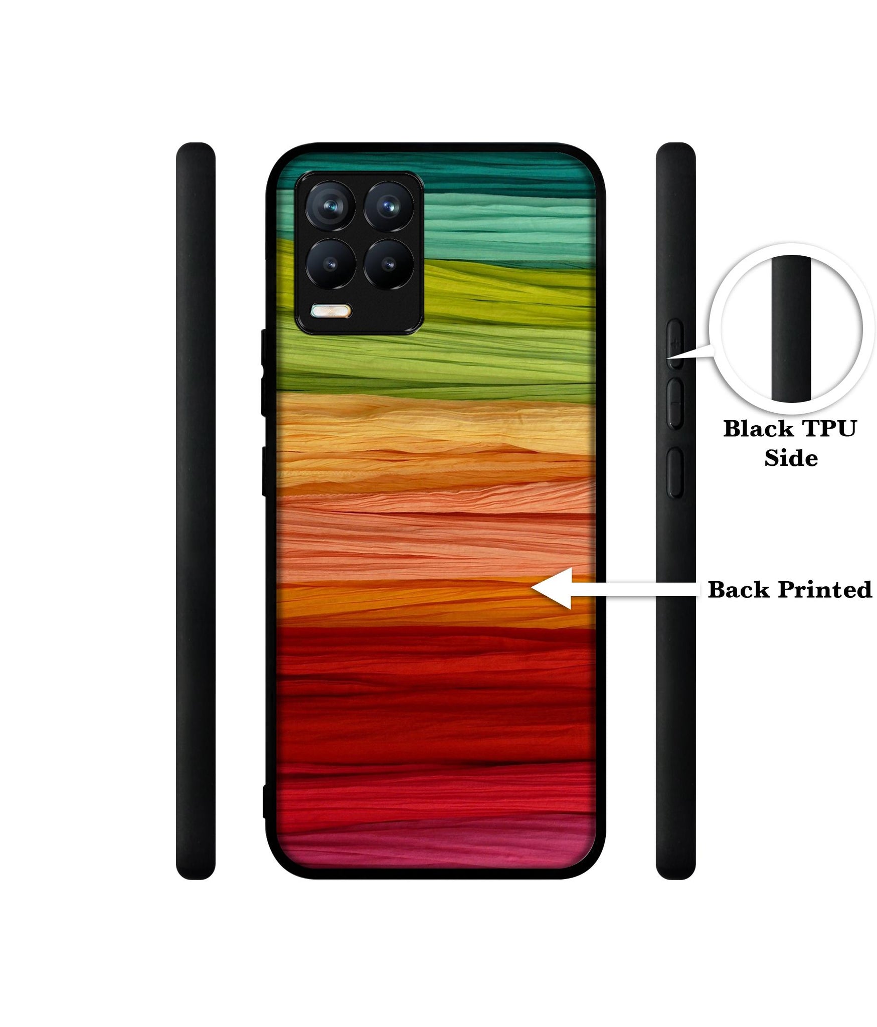 Colorful Thread Design Designer 2D Printed Back Case Cover for Realme 8 4G / 8 Pro 4G
