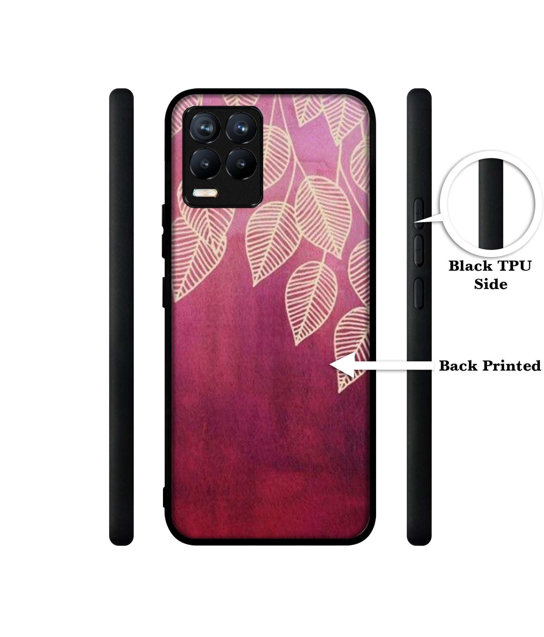 Leaf Pattern Design Designer 2D Printed Back Case Cover for Realme 8 4G / 8 Pro 4G