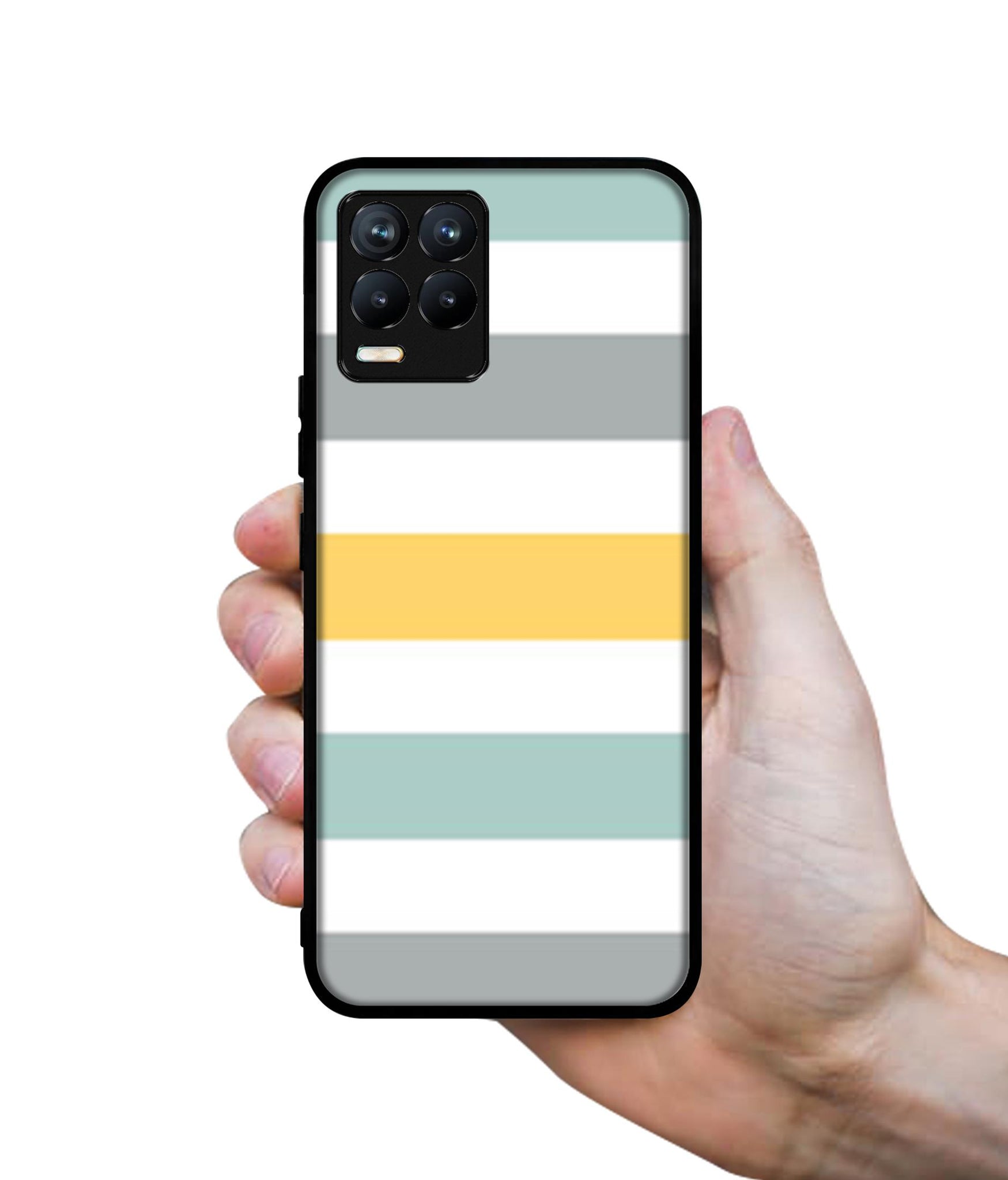 Line Texture Design Designer 2D Printed Back Case Cover for Realme 8 4G / 8 Pro 4G