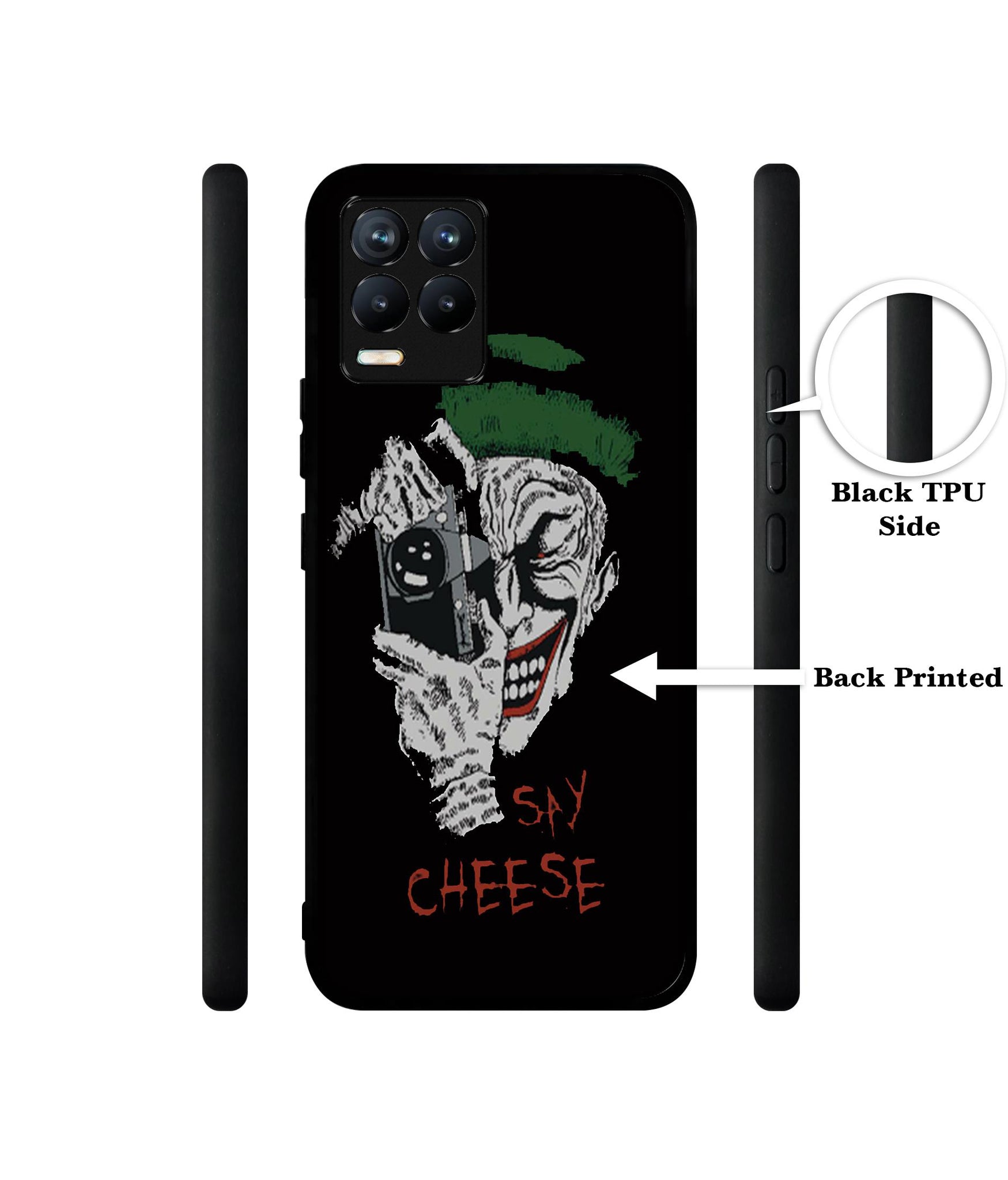 Joker Say Cheese Design Designer 2D Printed Back Case Cover for Realme 8 4G / 8 Pro 4G