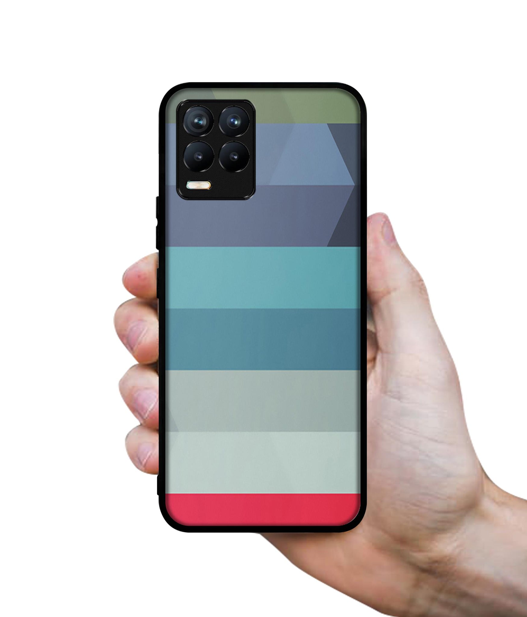 Colorful Lines Design Designer 2D Printed Back Case Cover for Realme 8 4G / 8 Pro 4G