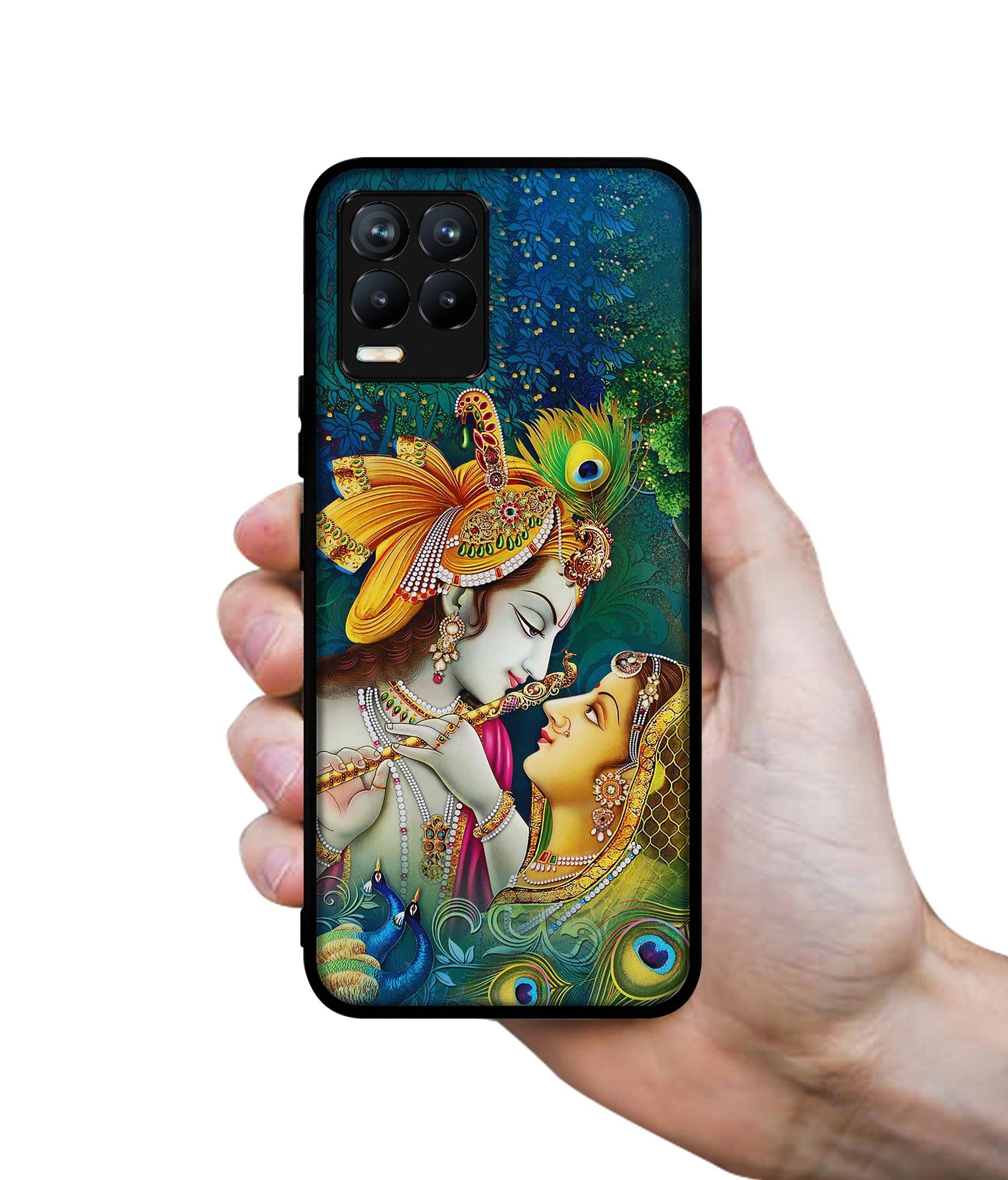 Radha Kishan Love Design Designer 2D Printed Back Case Cover for Realme 8 4G / 8 Pro 4G
