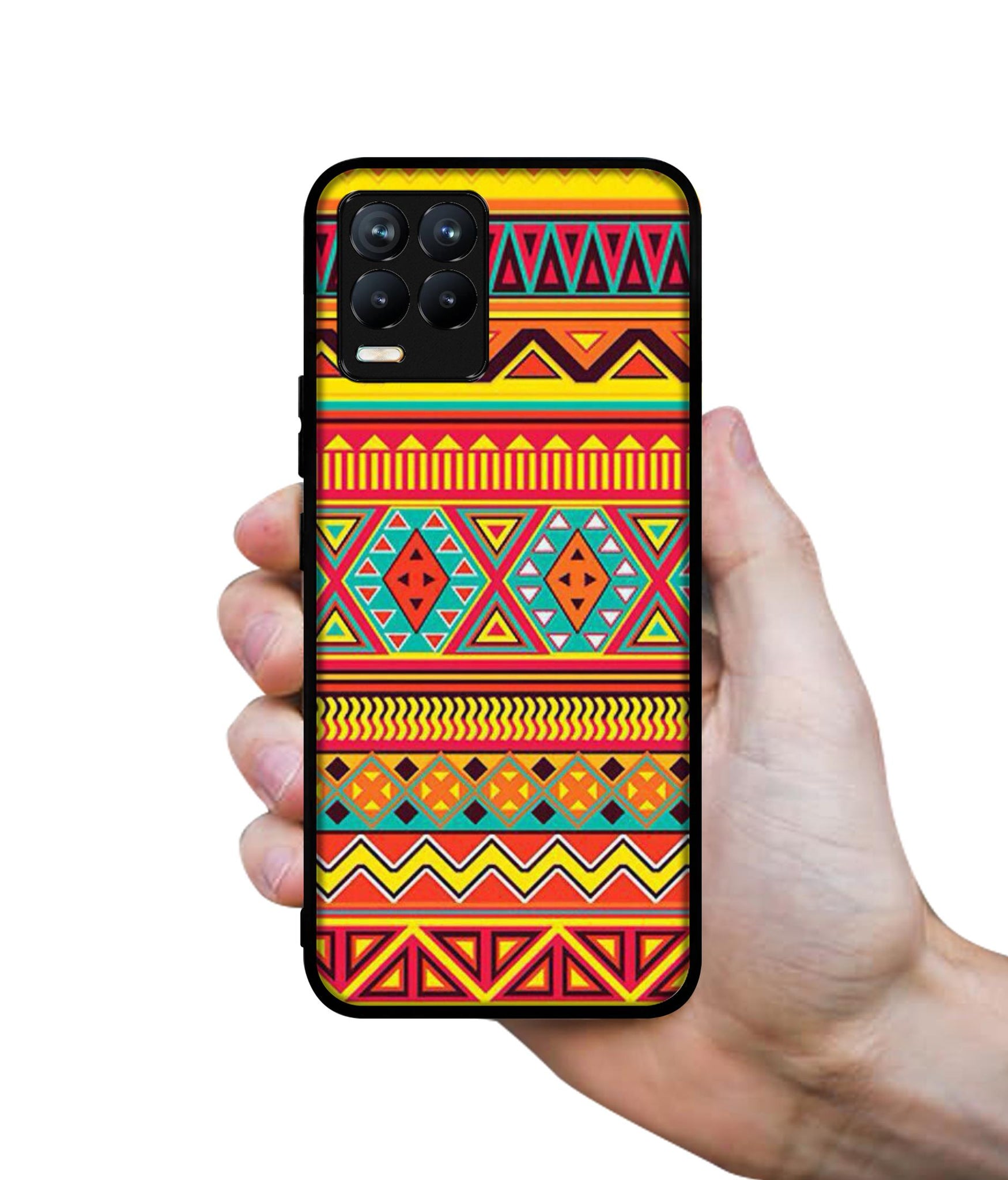 Artistic Rangoli Design Designer 2D Printed Back Case Cover for Realme 8 4G / 8 Pro 4G