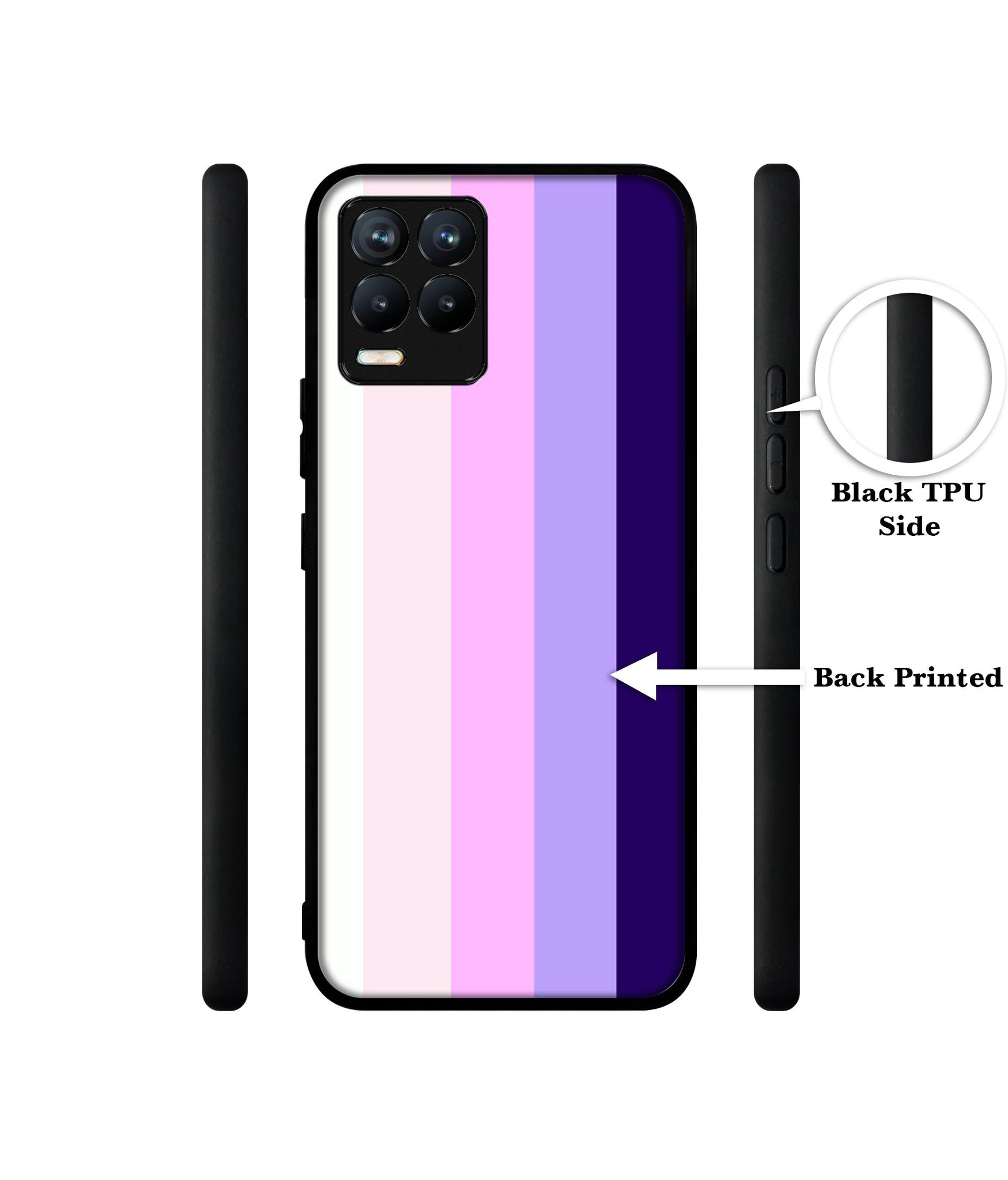 Pink and Purple Lines Design Designer 2D Printed Back Case Cover for Realme 8 4G / 8 Pro 4G