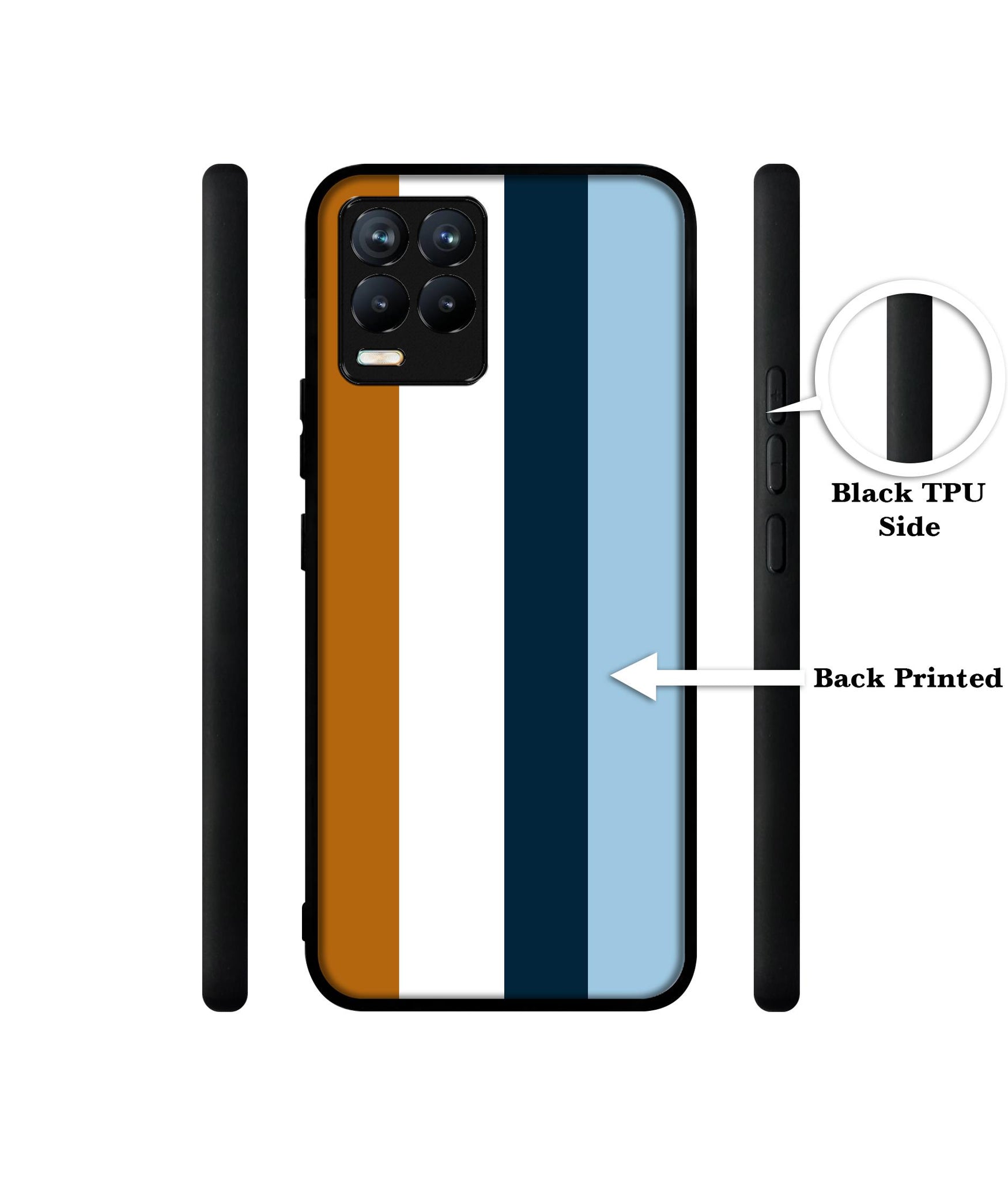 Color Stripes Designer 2D Printed Back Case Cover for Realme 8 5G / 8s 5G / Narzo 30 5G