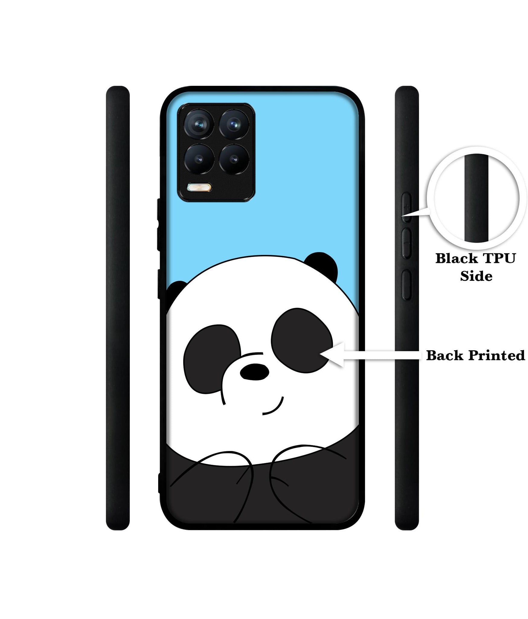 Cute Panda Design Designer 2D Printed Back Case Cover for Realme 8 4G / 8 Pro 4G