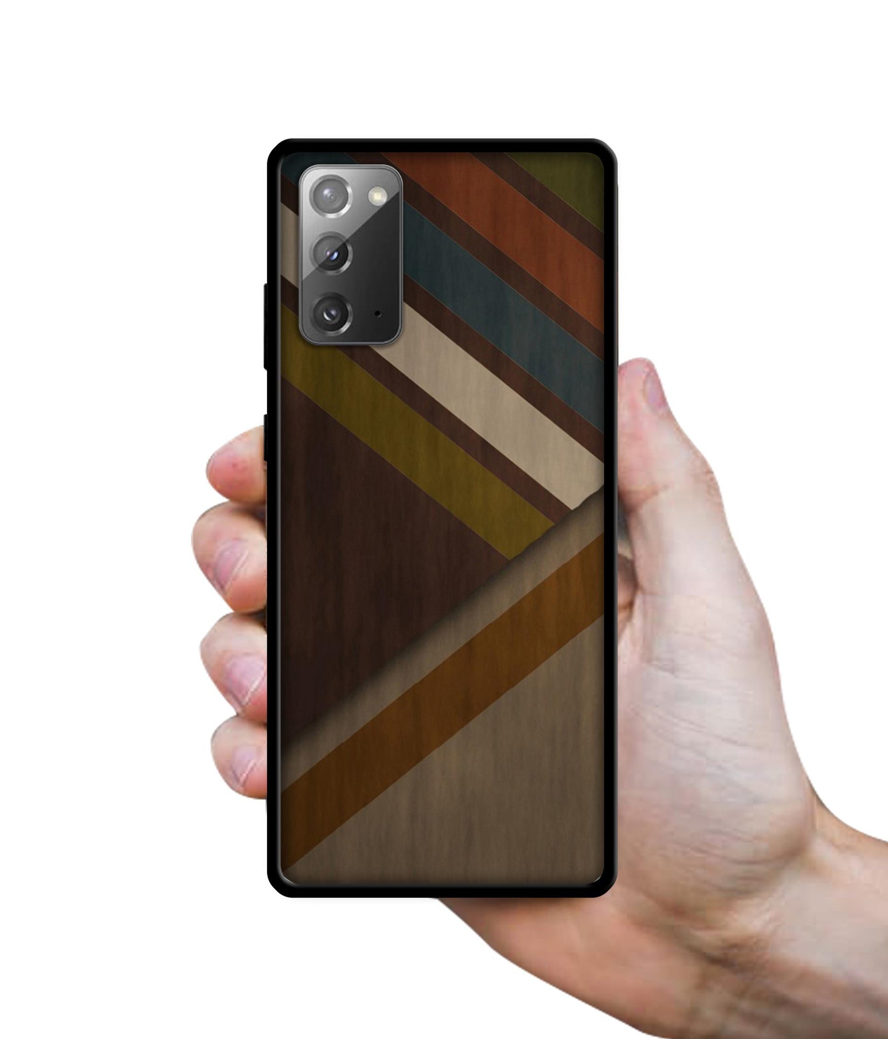 Colorful Wooden Pattern Design Designer 2D Printed Back Case Cover for Samsung Galaxy Note 20 5G