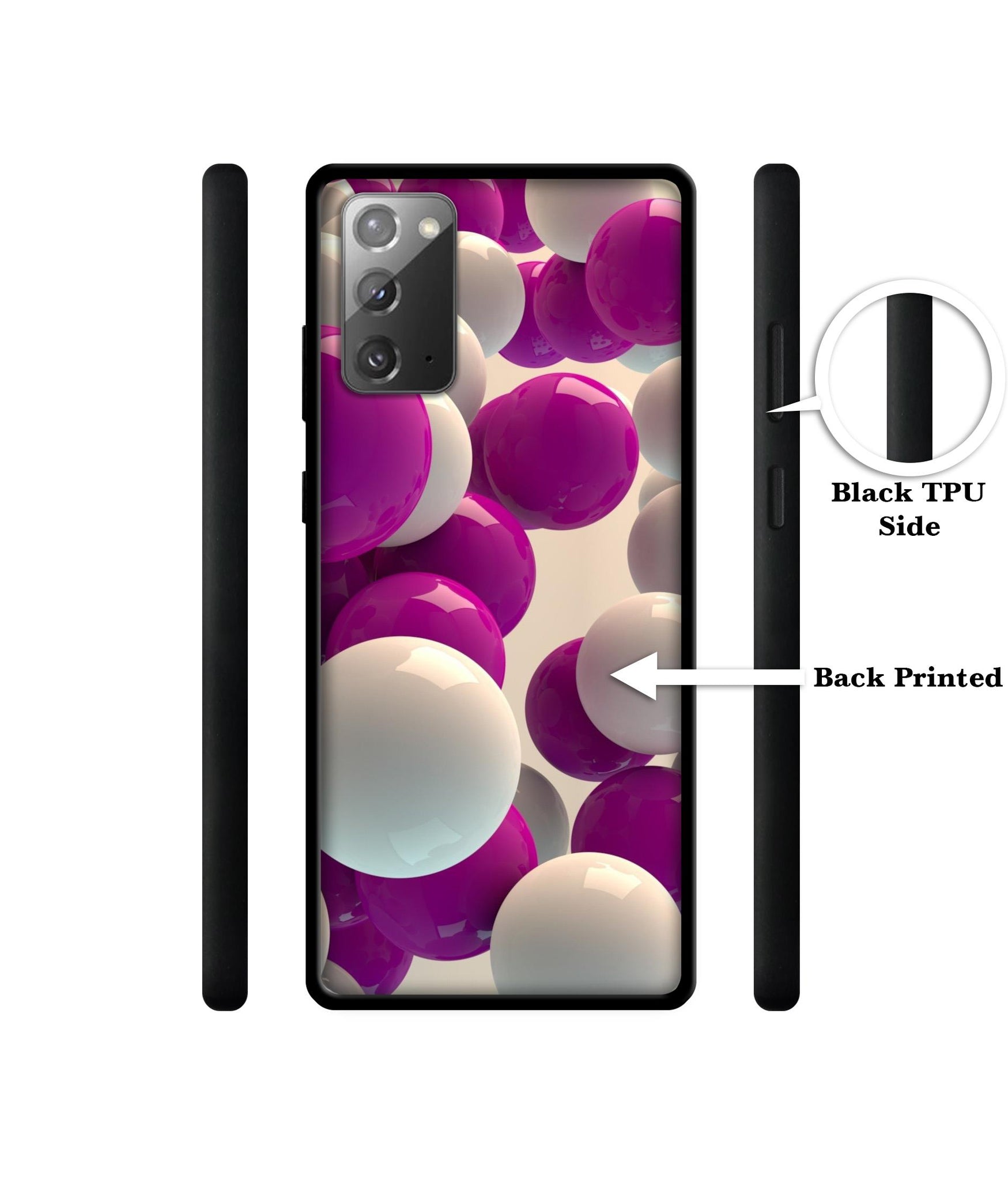 3D Balloons Design Designer 2D Printed Back Case Cover for Samsung Galaxy Note 20 5G