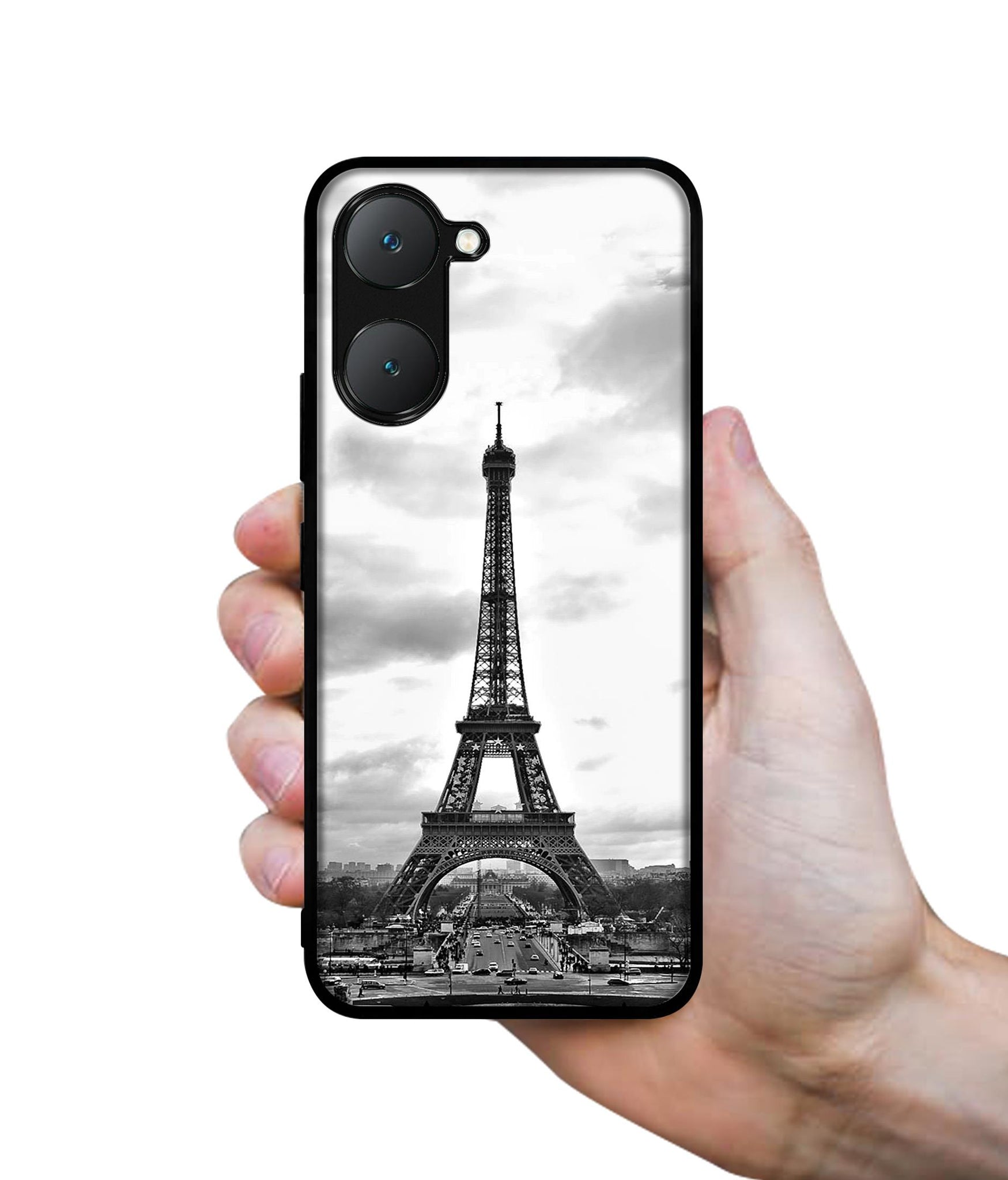 Eiffel Tower Design Designer 2D Printed Back Case Cover for Vivo Y18 4G / Y18e 4G / Y03 4G / T3 Lite 5G / Z9 Lite 5G