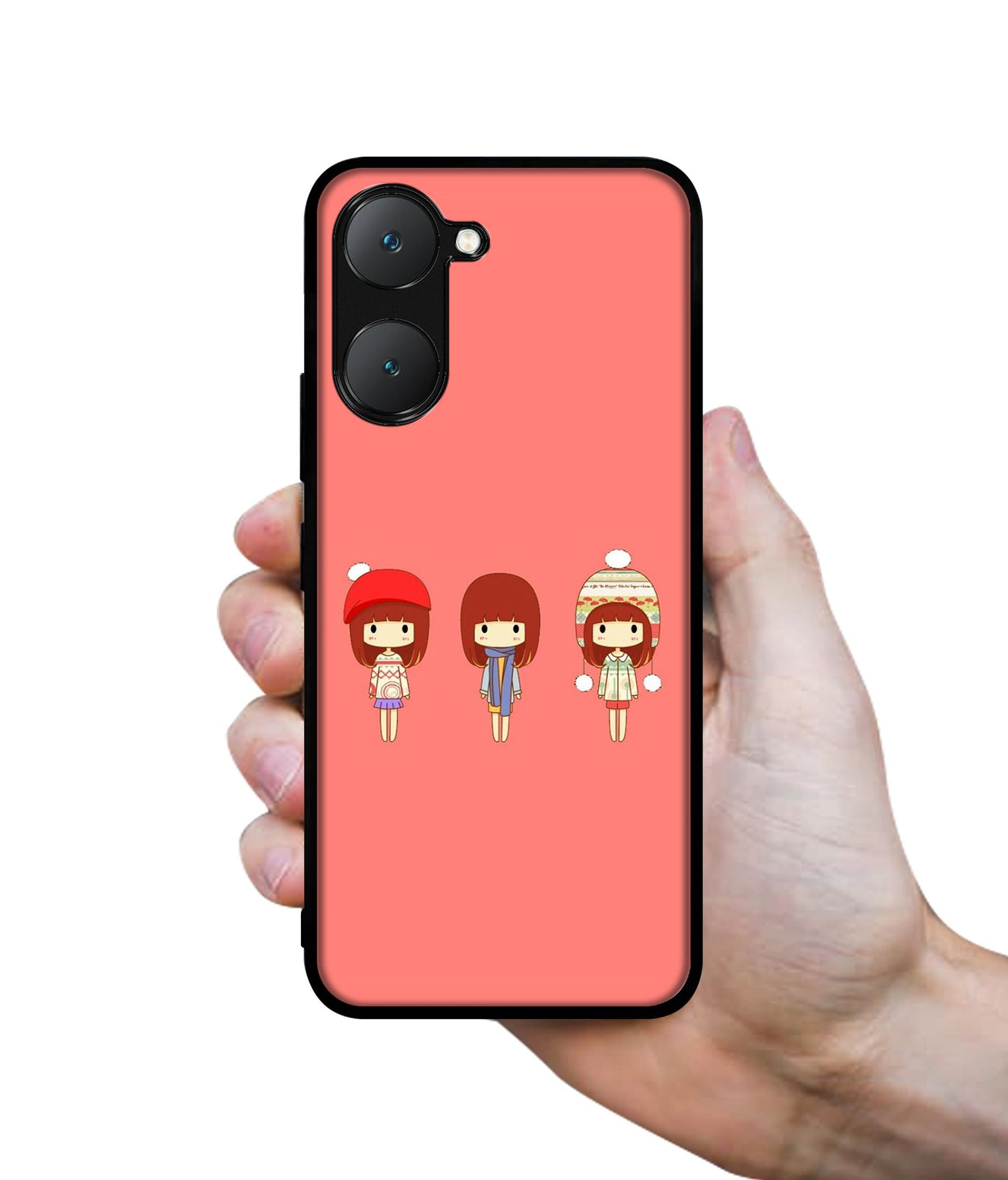 Cute Girls Design Designer 2D Printed Back Case Cover for Vivo Y18 4G / Y18e 4G / Y03 4G / T3 Lite 5G / Z9 Lite 5G