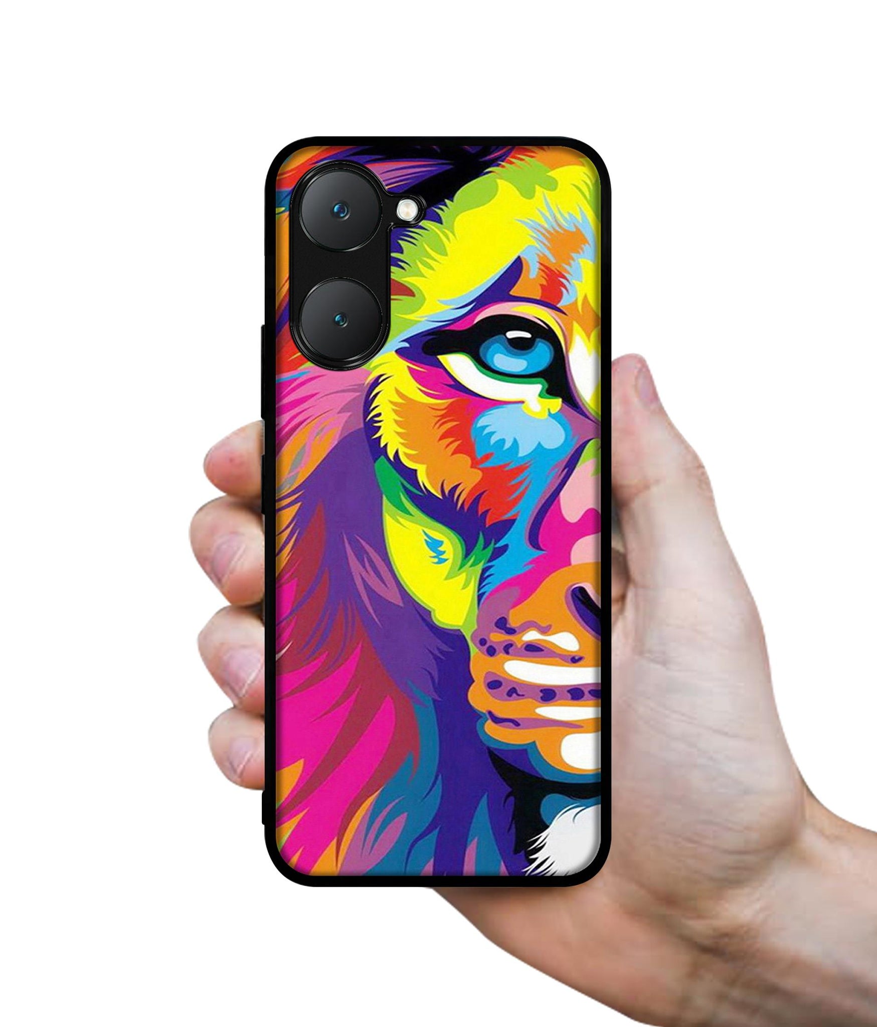 Lion Design Designer 2D Printed Back Case Cover for Vivo Y18 4G / Y18e 4G / Y03 4G / T3 Lite 5G / Z9 Lite 5G