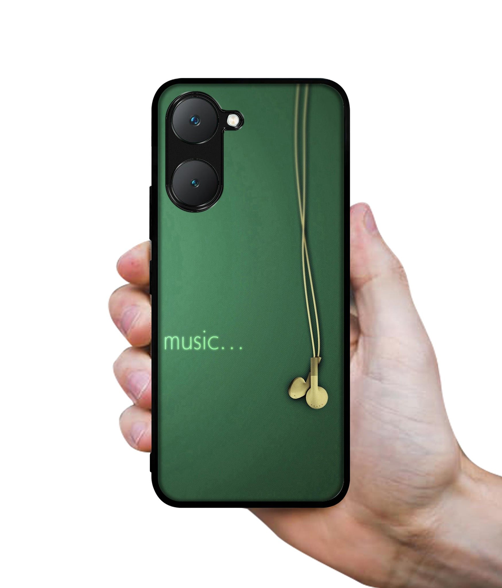 Headphone Music Design Designer 2D Printed Back Case Cover for Vivo Y18 4G / Y18e 4G / Y03 4G / T3 Lite 5G / Z9 Lite 5G