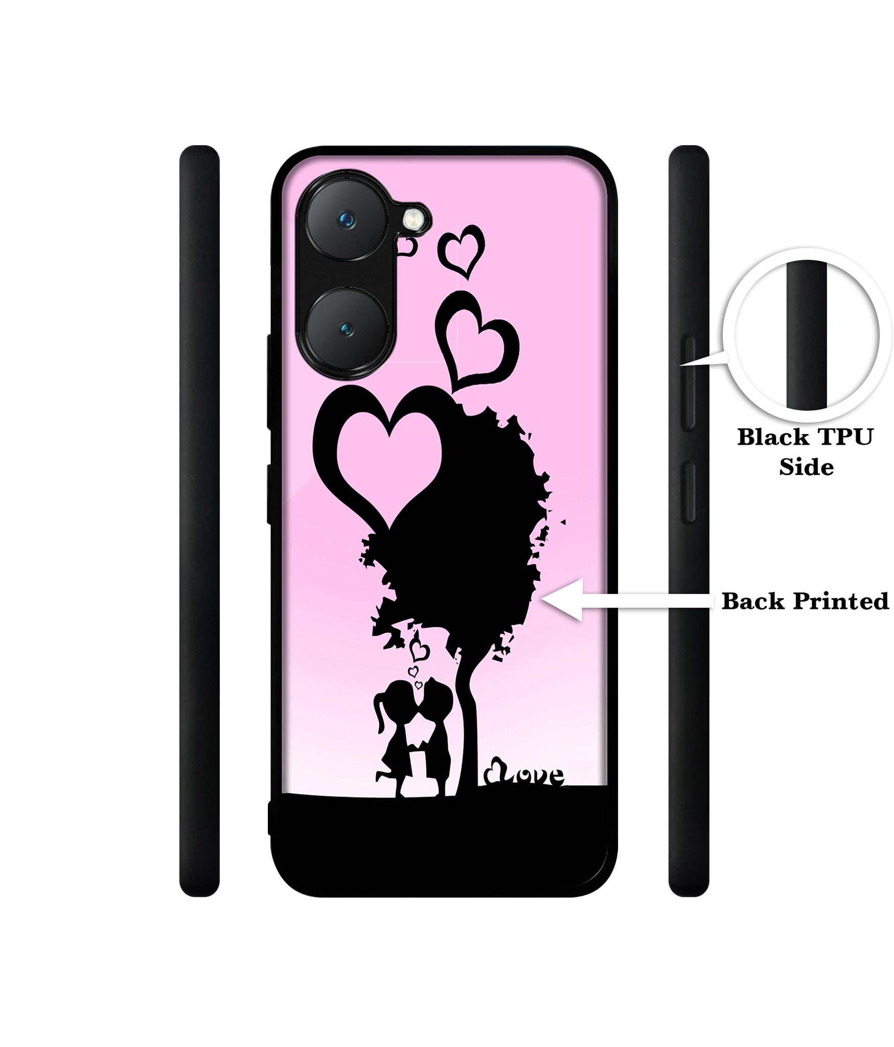Sweet Love Design Designer 2D Printed Back Case Cover for Vivo Y18 4G / Y18e 4G / Y03 4G / T3 Lite 5G / Z9 Lite 5G