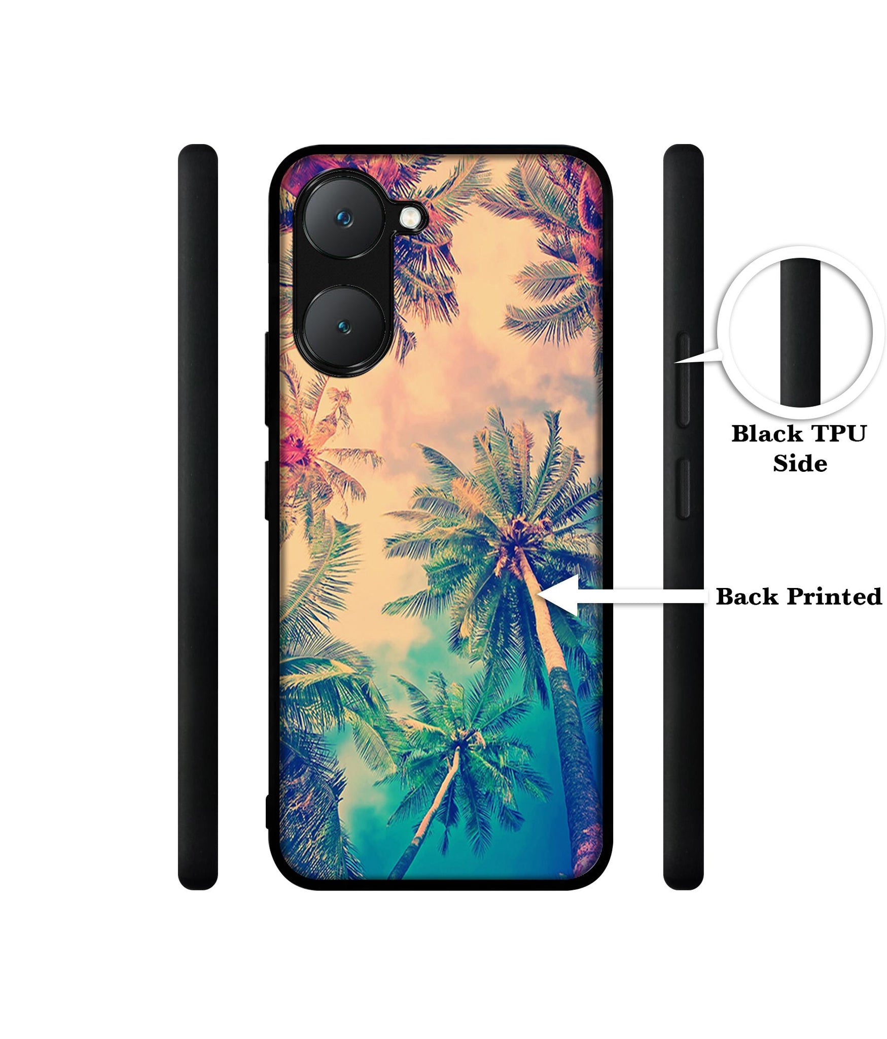 Trees Design Designer 2D Printed Back Case Cover for Vivo Y18 4G / Y18e 4G / Y03 4G / T3 Lite 5G / Z9 Lite 5G