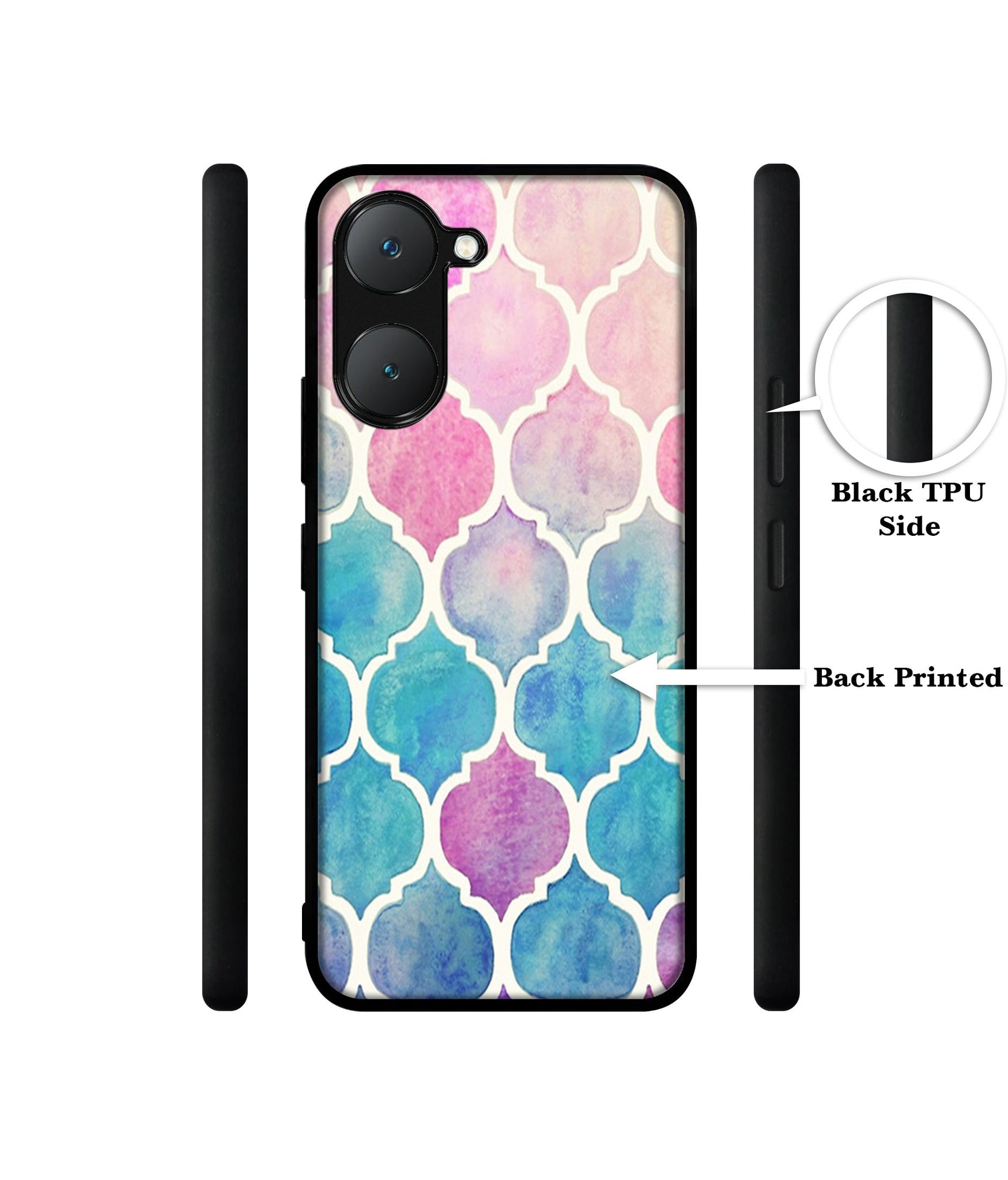Patterns Art Design Designer 2D Printed Back Case Cover for Vivo Y18 4G / Y18e 4G / Y03 4G / T3 Lite 5G / Z9 Lite 5G