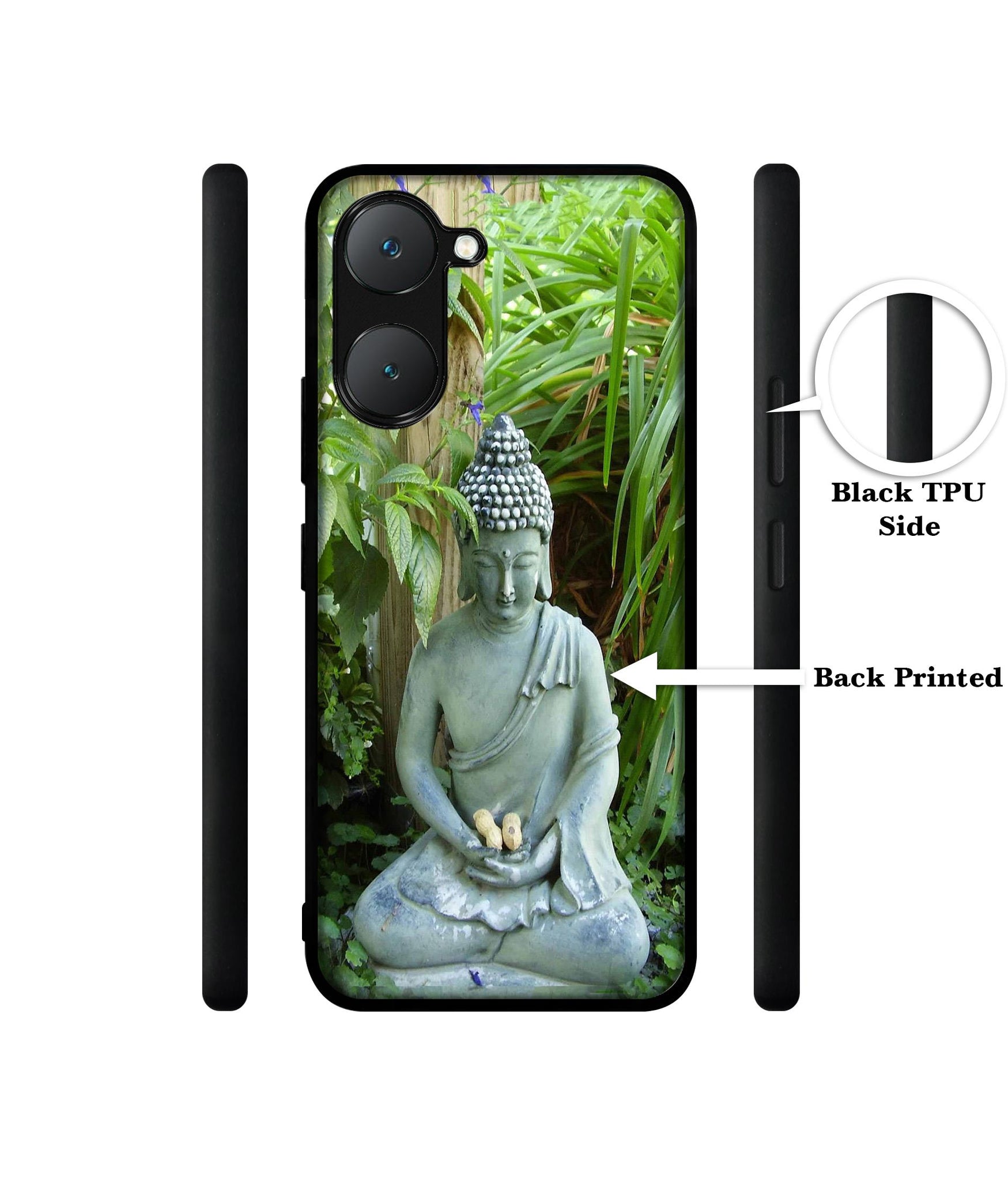 Buddhism Design Designer 2D Printed Back Case Cover for Vivo Y18 4G / Y18e 4G / Y03 4G / T3 Lite 5G / Z9 Lite 5G
