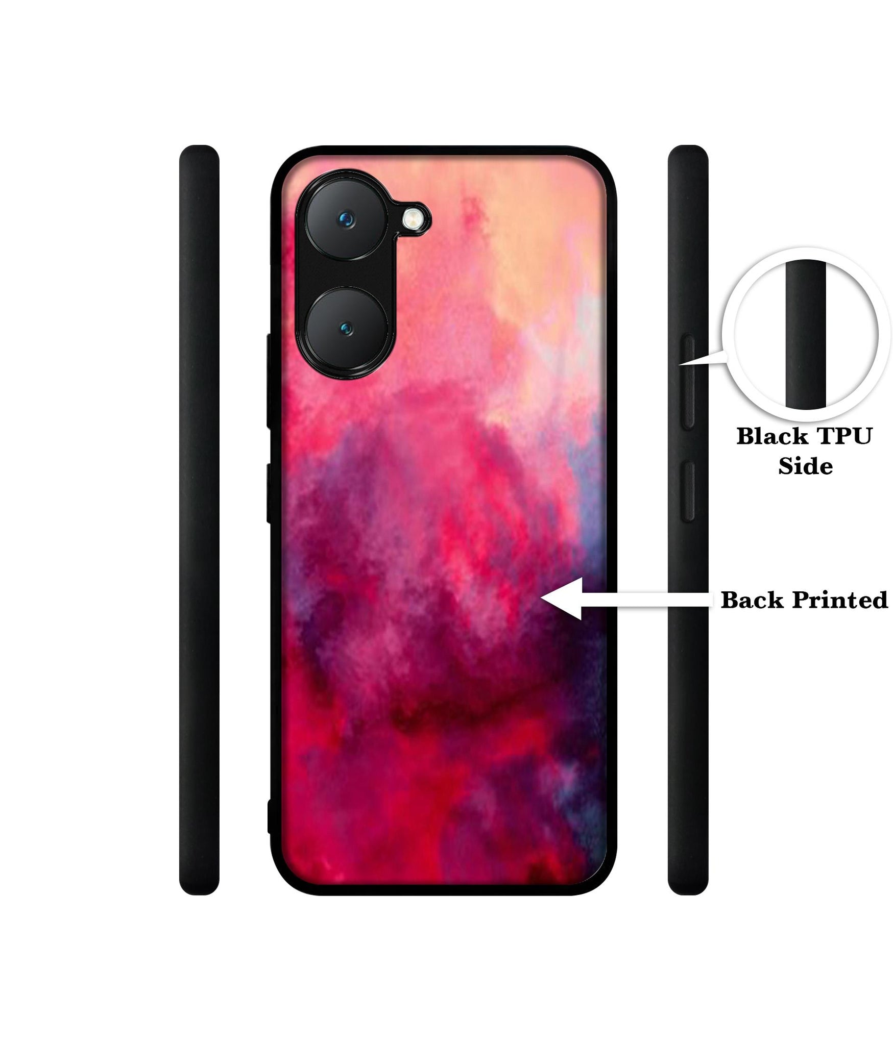 Holi Color Design Designer 2D Printed Back Case Cover for Vivo Y18 4G / Y18e 4G / Y03 4G / T3 Lite 5G / Z9 Lite 5G