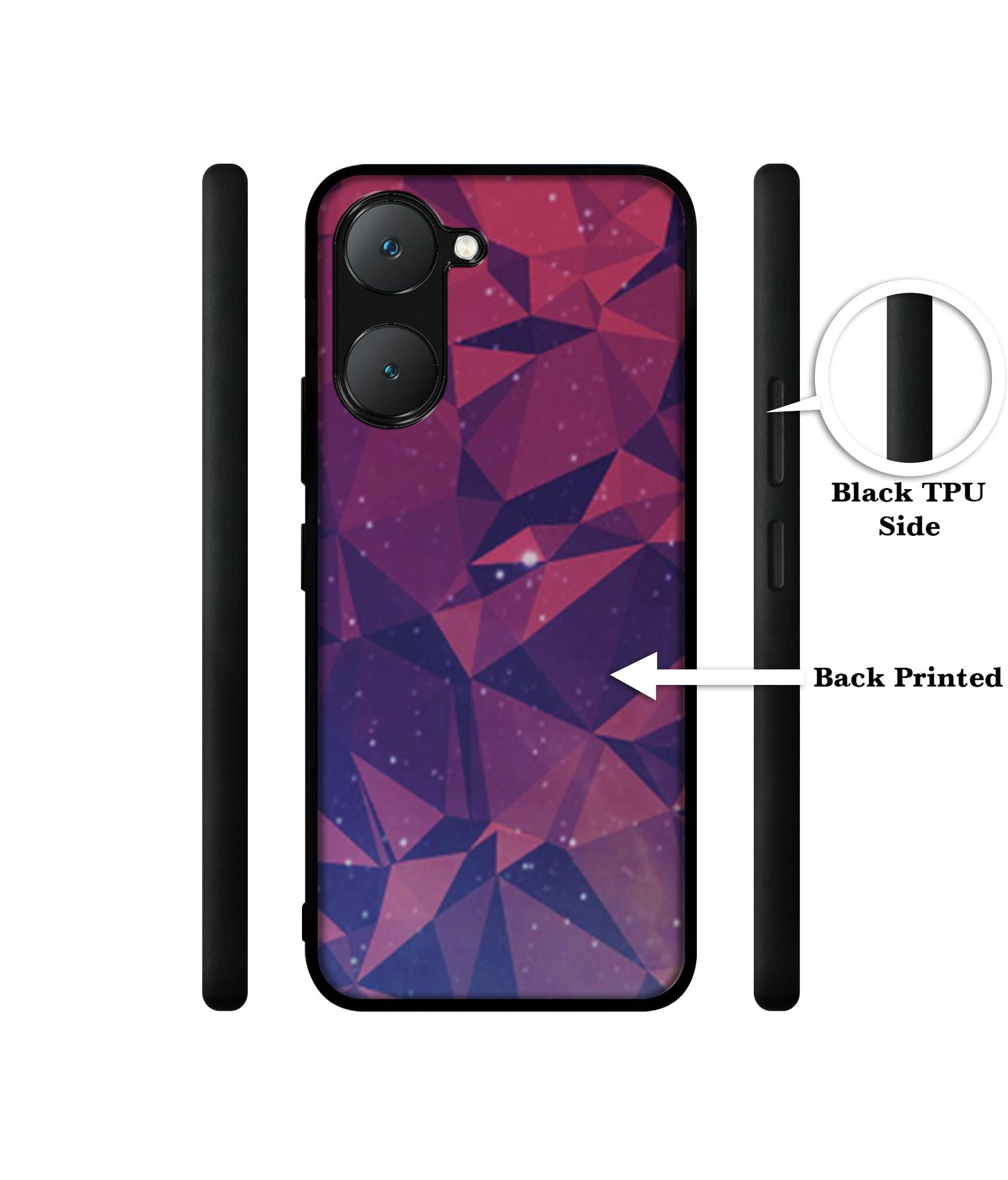 Bad Color Shape Design Designer 2D Printed Back Case Cover for Vivo Y18 4G / Y18e 4G / Y03 4G / T3 Lite 5G / Z9 Lite 5G