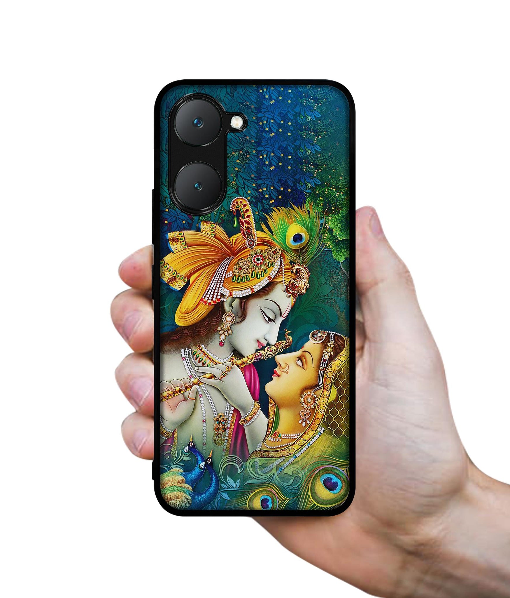 Radha Kishan Love Design Designer 2D Printed Back Case Cover for Vivo Y18 4G / Y18e 4G / Y03 4G / T3 Lite 5G / Z9 Lite 5G
