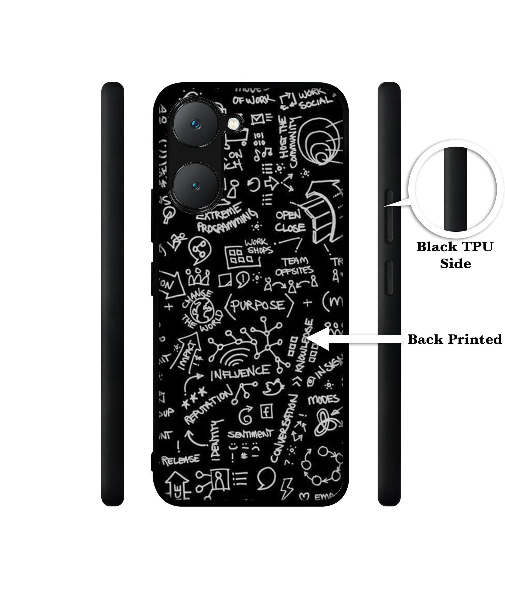 Formulas Design Designer 2D Printed Back Case Cover for Vivo Y18 4G / Y18e 4G / Y03 4G / T3 Lite 5G / Z9 Lite 5G