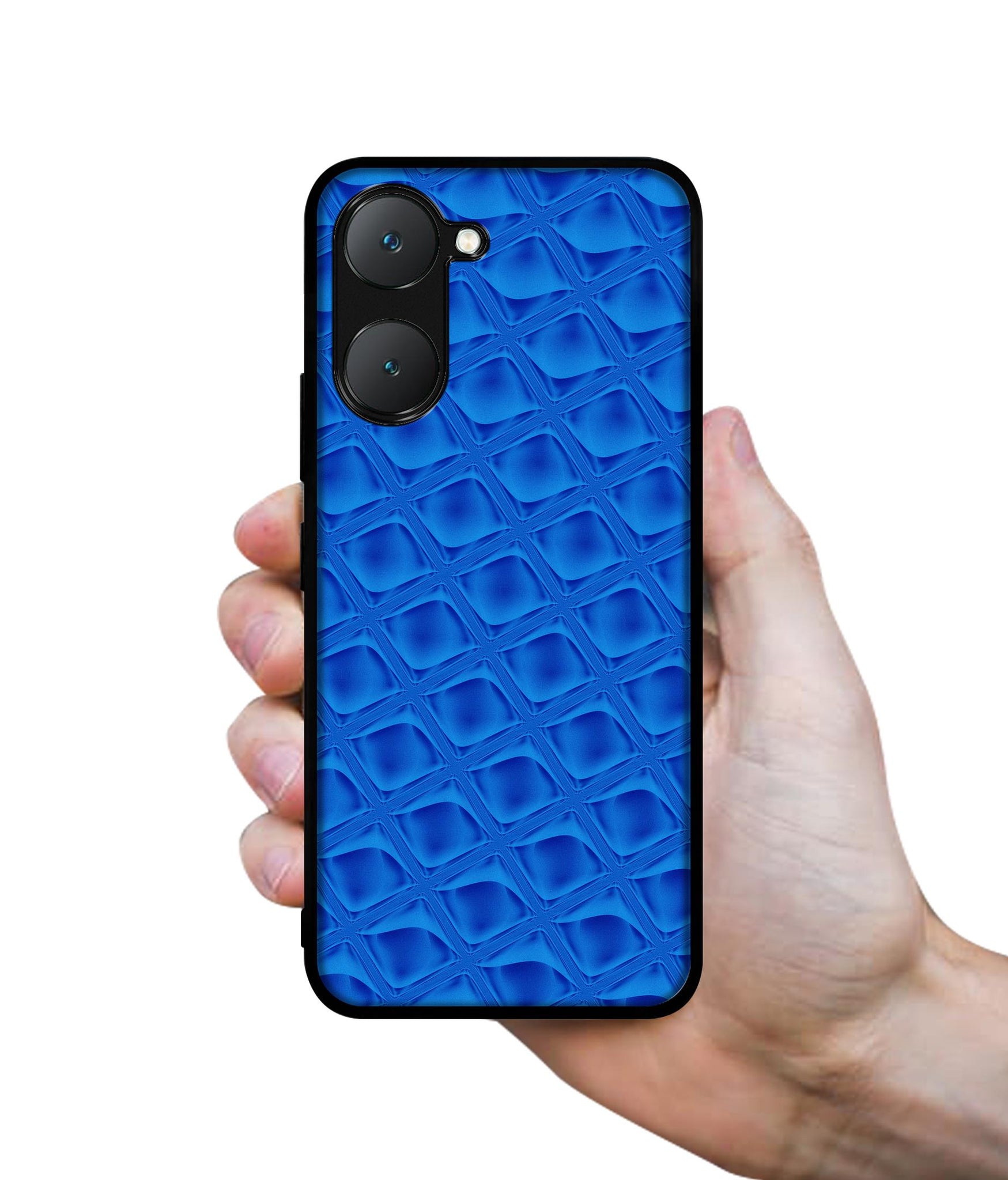 Blue Diamond Design Designer 2D Printed Back Case Cover for Vivo Y18 4G / Y18e 4G / Y03 4G / T3 Lite 5G / Z9 Lite 5G
