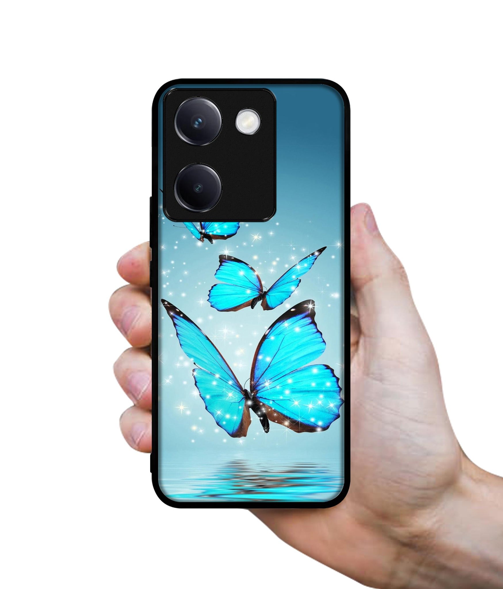 Flying Butterflies Design Designer 2D Printed Back Case Cover for Vivo Y200 Pro 5G / Y300 Plus 5G