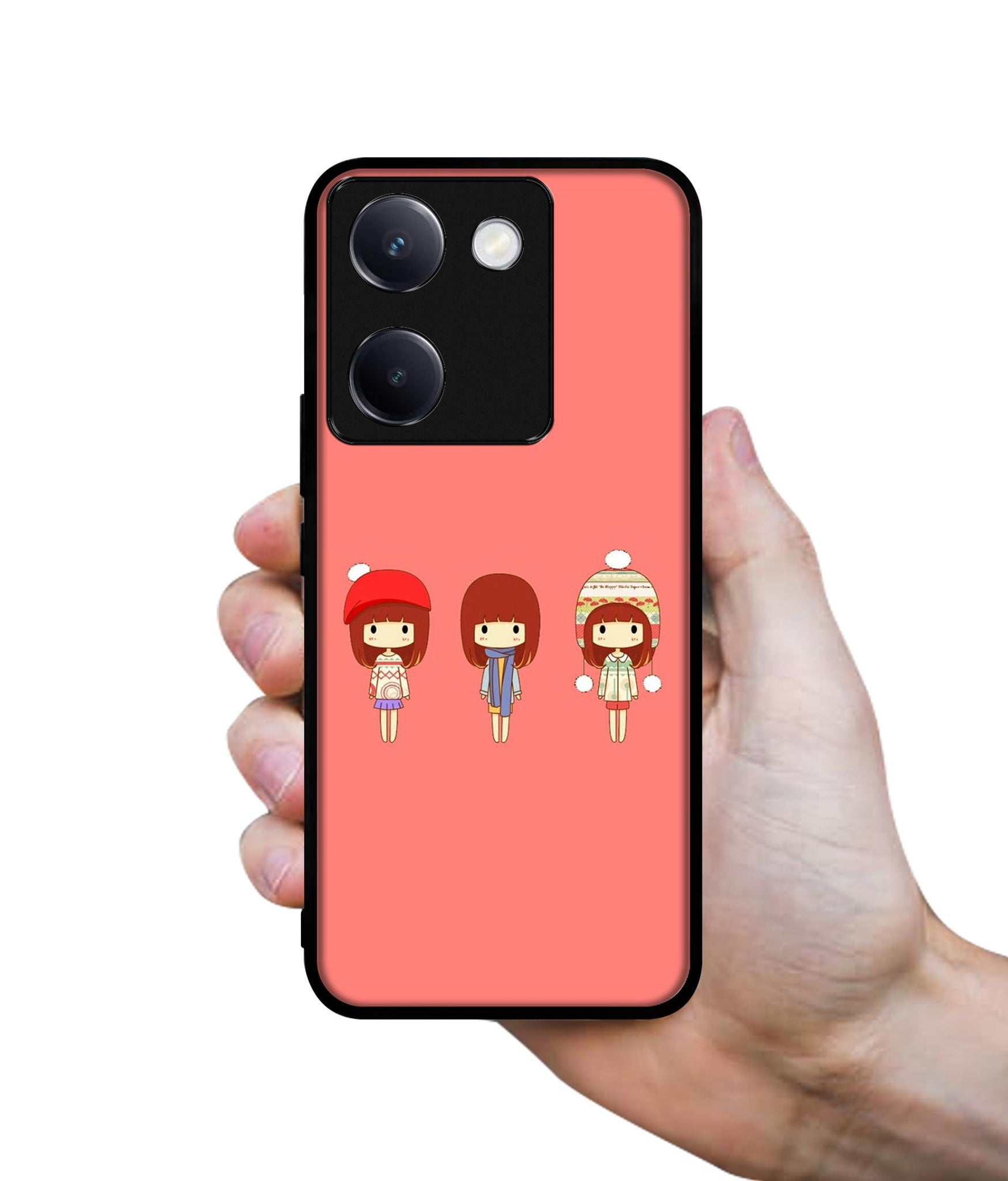 Cute Girls Design Designer 2D Printed Back Case Cover for Vivo Y200 Pro 5G / Y300 Plus 5G