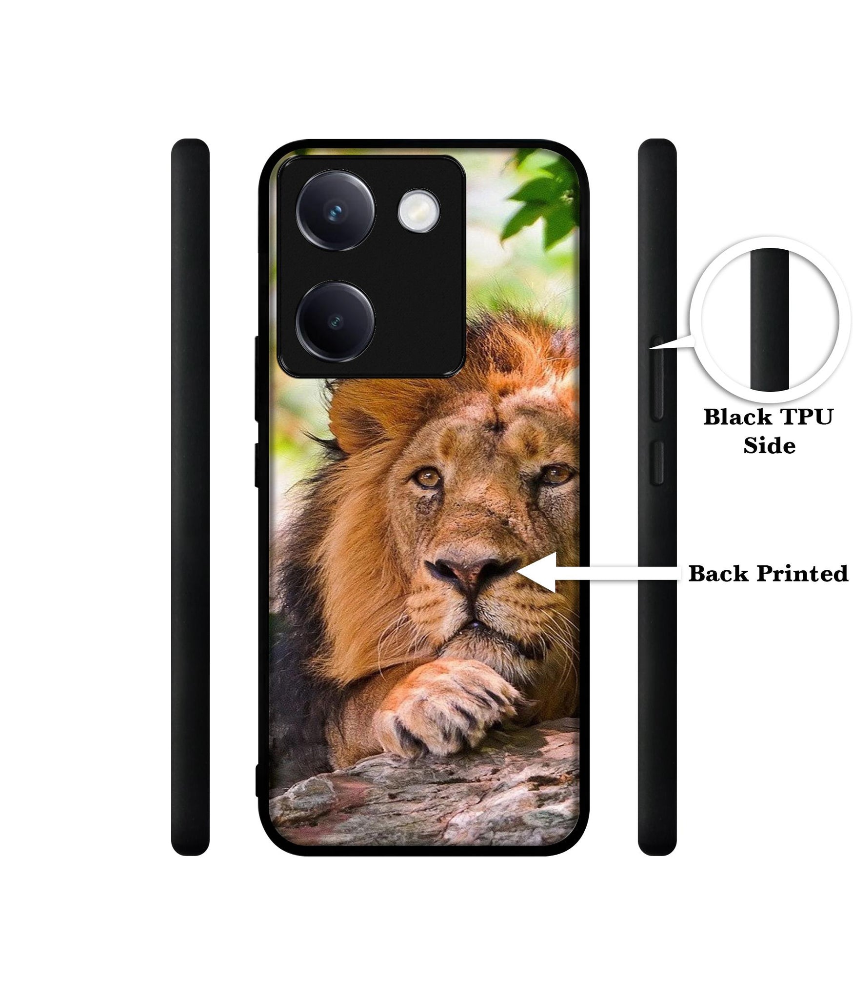 Tiger Pattern Print Design Designer 2D Printed Back Case Cover for Vivo Y200 Pro 5G / Y300 Plus 5G