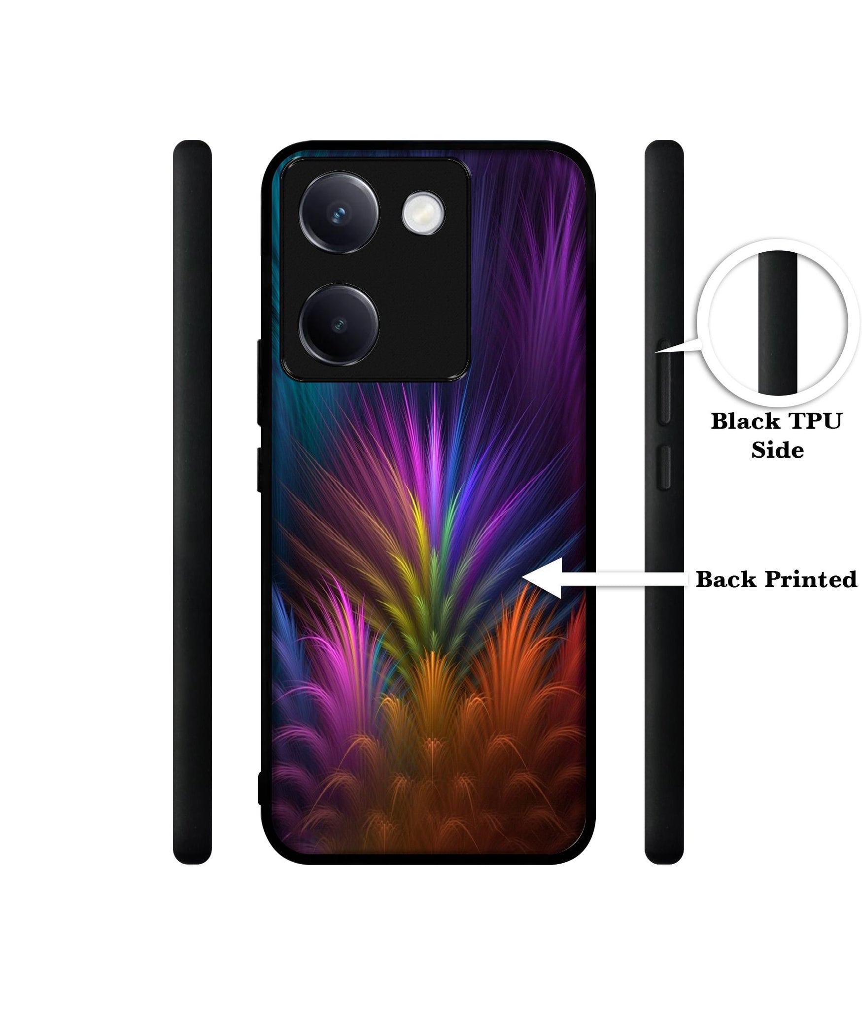 Multicoloured Design Designer 2D Printed Back Case Cover for Vivo Y200 Pro 5G / Y300 Plus 5G