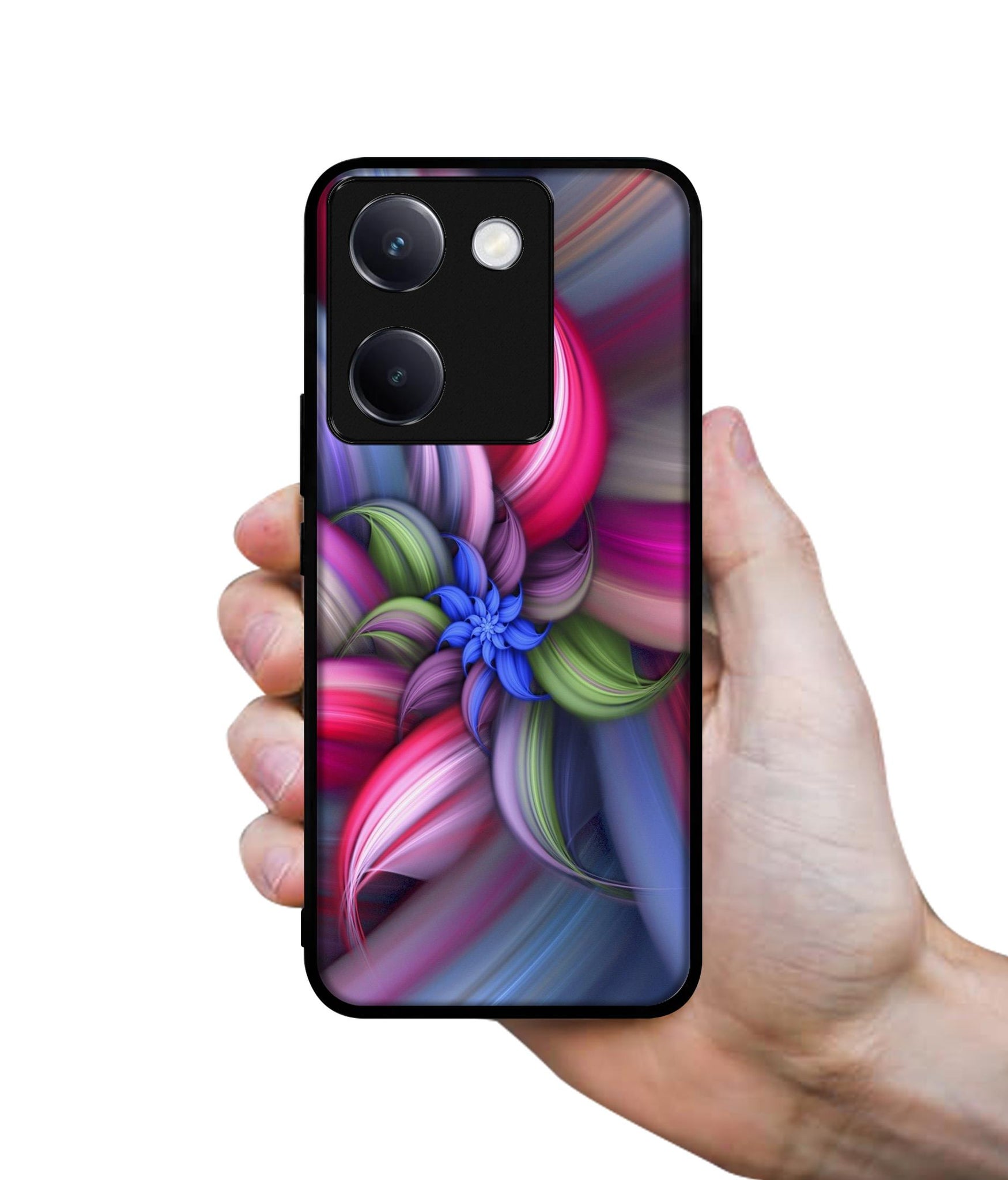 Colorful Flower Design Designer 2D Printed Back Case Cover for Vivo Y200 Pro 5G / Y300 Plus 5G