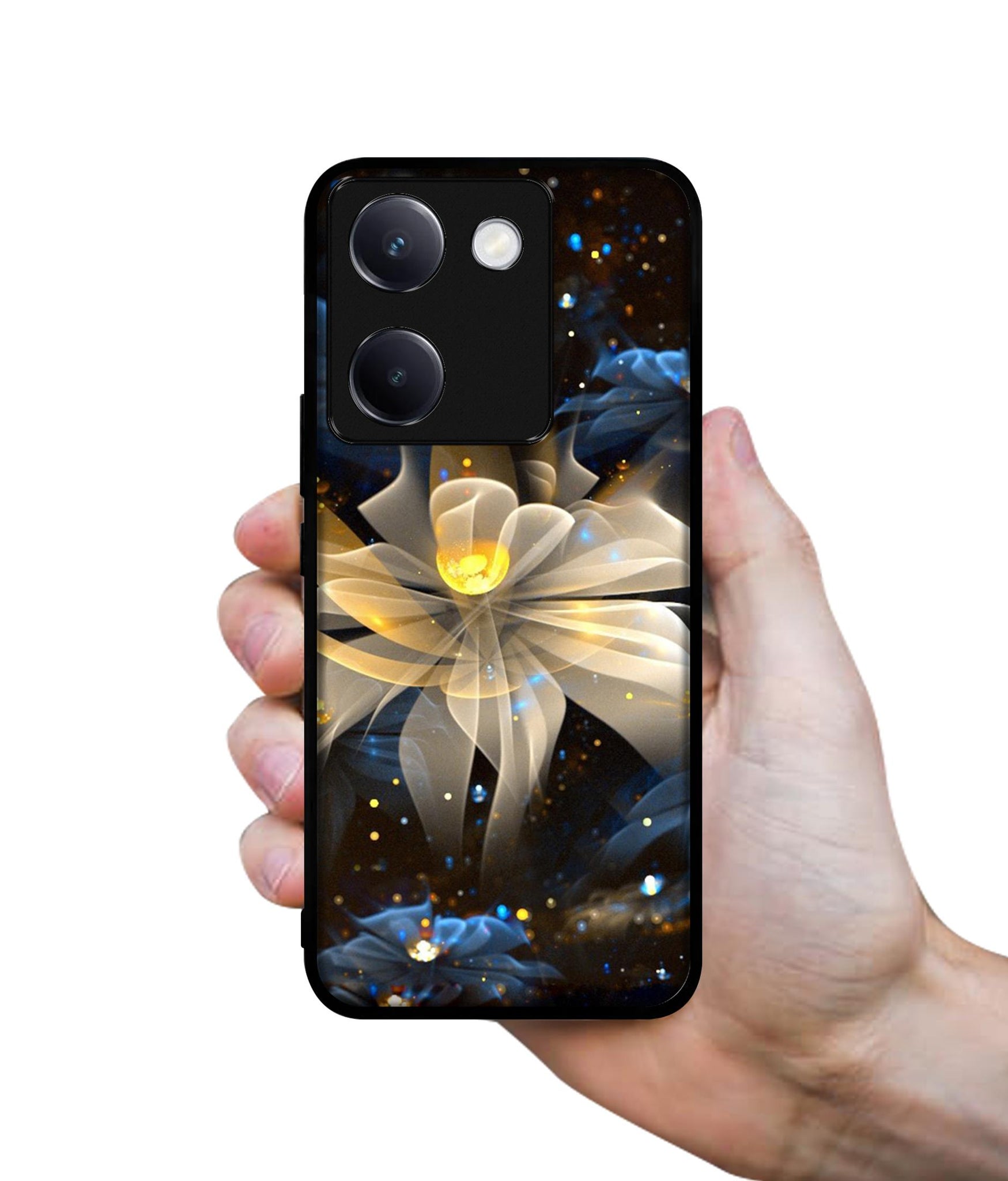 Art Flower Design Designer 2D Printed Back Case Cover for Vivo Y200 Pro 5G / Y300 Plus 5G