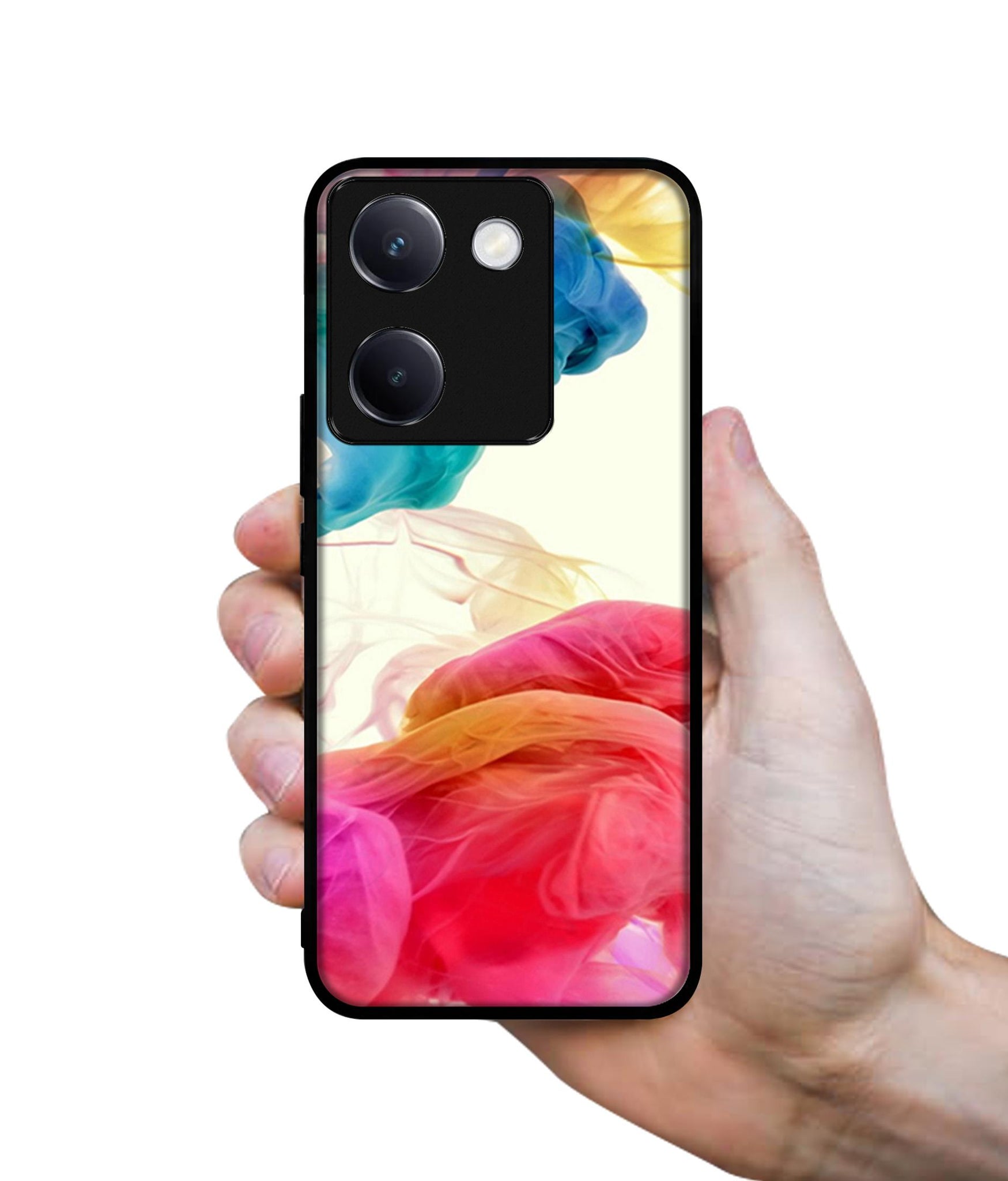 Colored Smoke Design Designer 2D Printed Back Case Cover for Vivo Y200 Pro 5G / Y300 Plus 5G