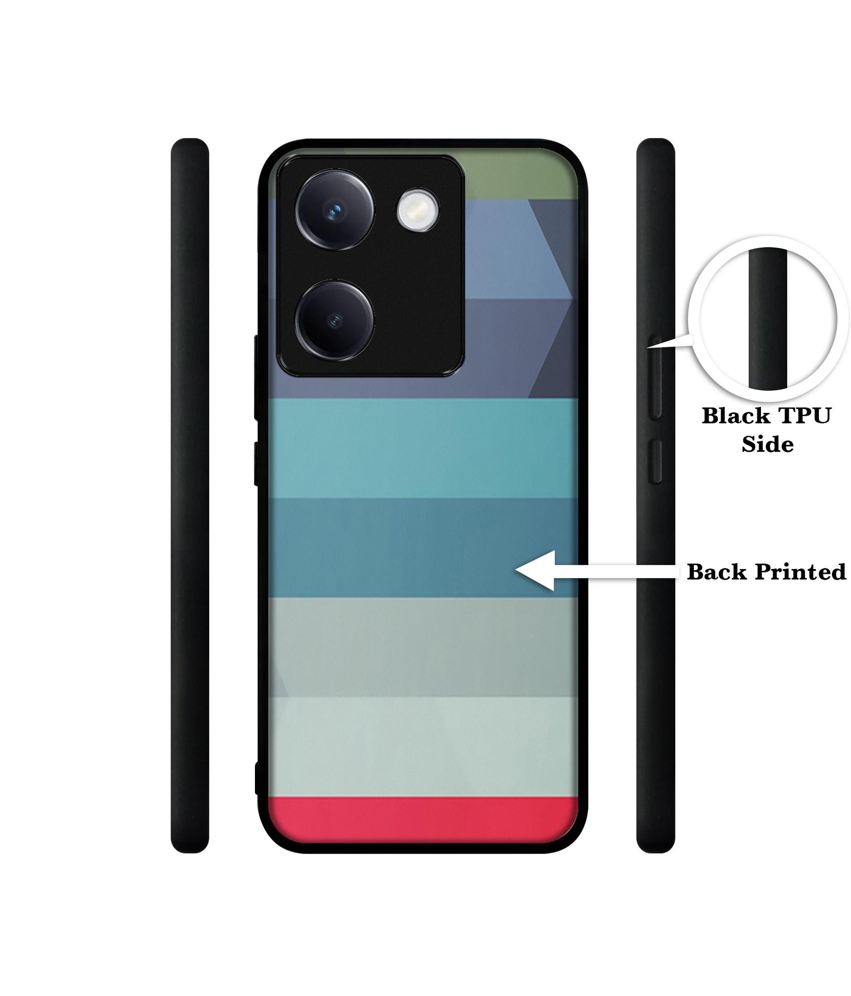 Colorful Lines Design Designer 2D Printed Back Case Cover for Vivo Y200 Pro 5G / Y300 Plus 5G