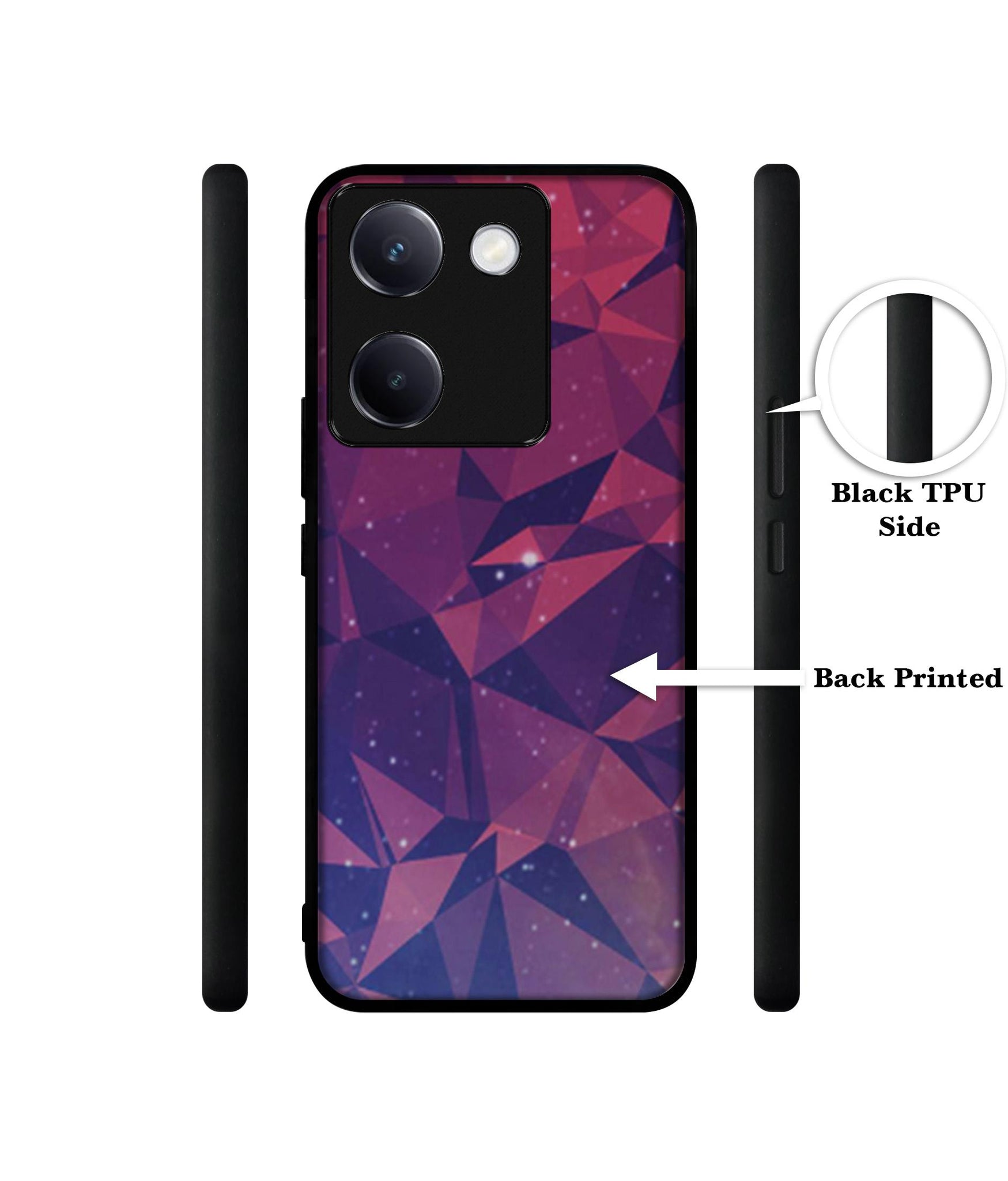 Bad Color Shape Design Designer 2D Printed Back Case Cover for Vivo Y200 Pro 5G / Y300 Plus 5G