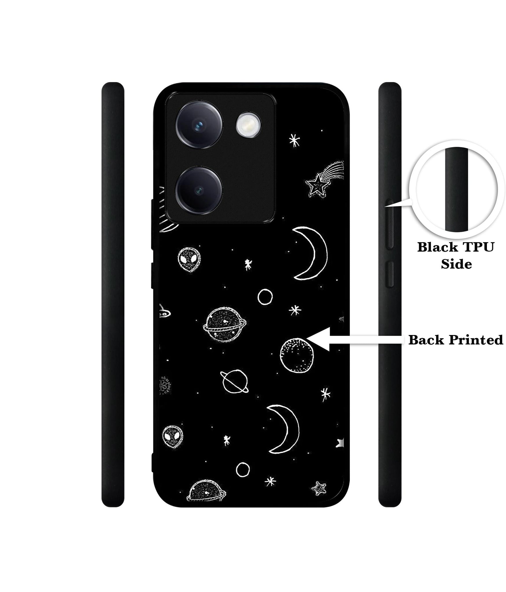 Space Stars Universe Design Designer 2D Printed Back Case Cover for Vivo Y200 Pro 5G / Y300 Plus 5G