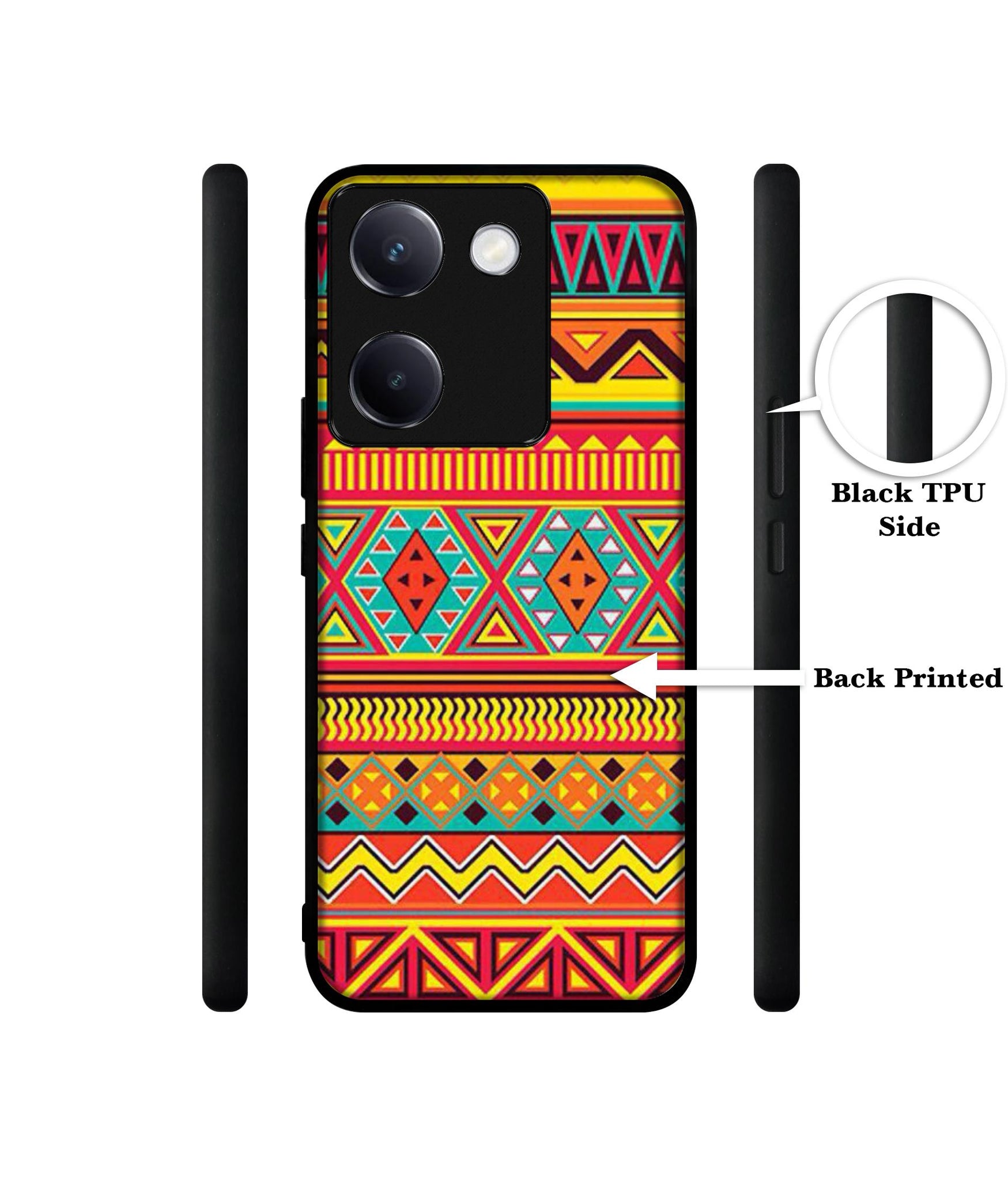 Artistic Rangoli Design Designer 2D Printed Back Case Cover for Vivo Y200 Pro 5G / Y300 Plus 5G