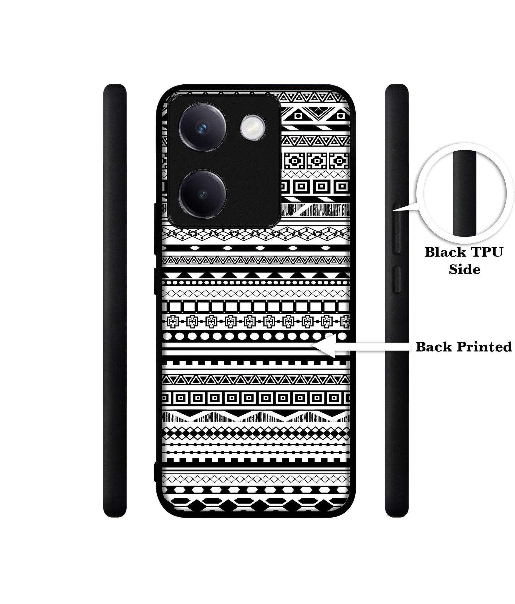 Black & White Patterns Design Designer 2D Printed Back Case Cover for Vivo Y200 Pro 5G / Y300 Plus 5G