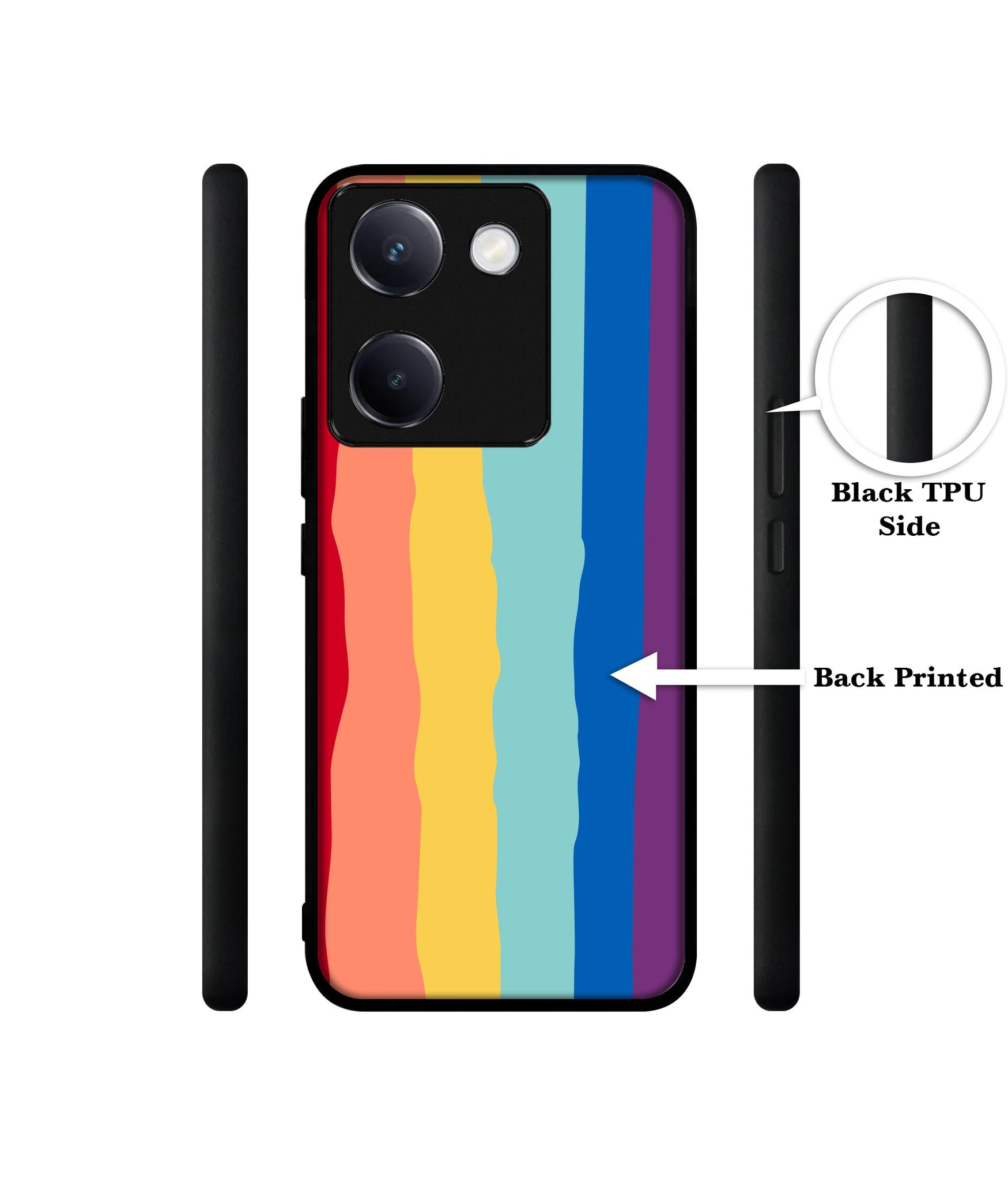 Rainbow Design Designer 2D Printed Back Case Cover for Vivo Y200 Pro 5G / Y300 Plus 5G